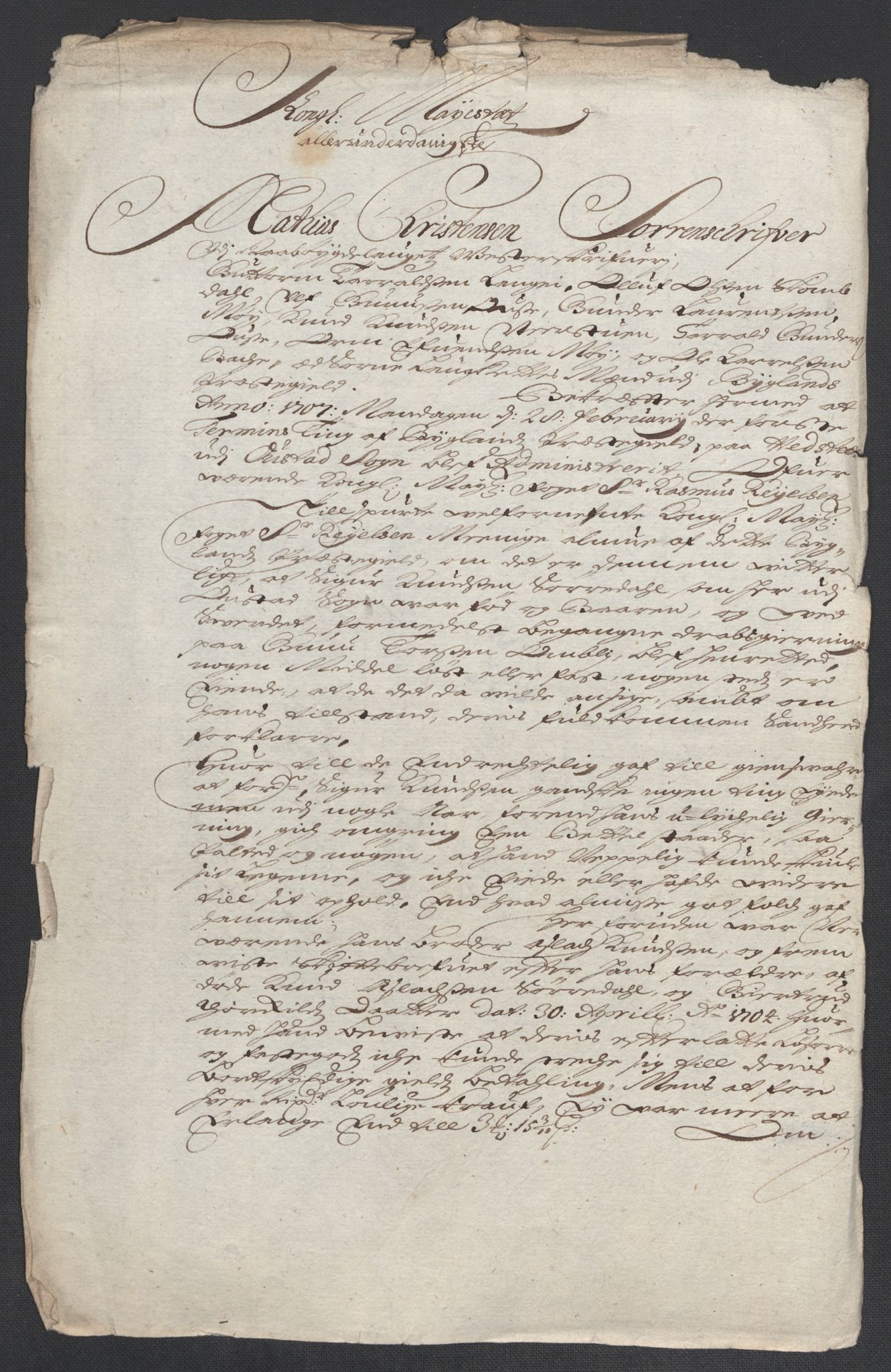 Rentekammeret inntil 1814, Reviderte regnskaper, Fogderegnskap, AV/RA-EA-4092/R40/L2448: Fogderegnskap Råbyggelag, 1706-1708, s. 164