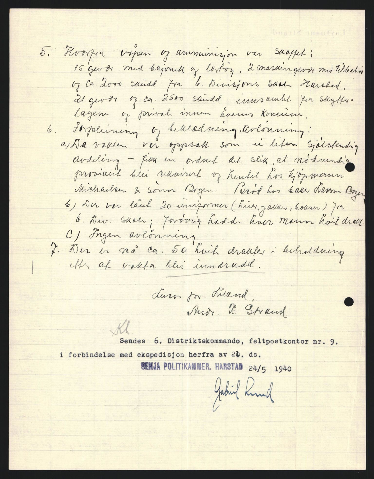 Forsvaret, Forsvarets krigshistoriske avdeling, AV/RA-RAFA-2017/Y/Yb/L0130: II-C-11-600  -  6. Divisjon / 6. Distriktskommando, 1940, s. 675