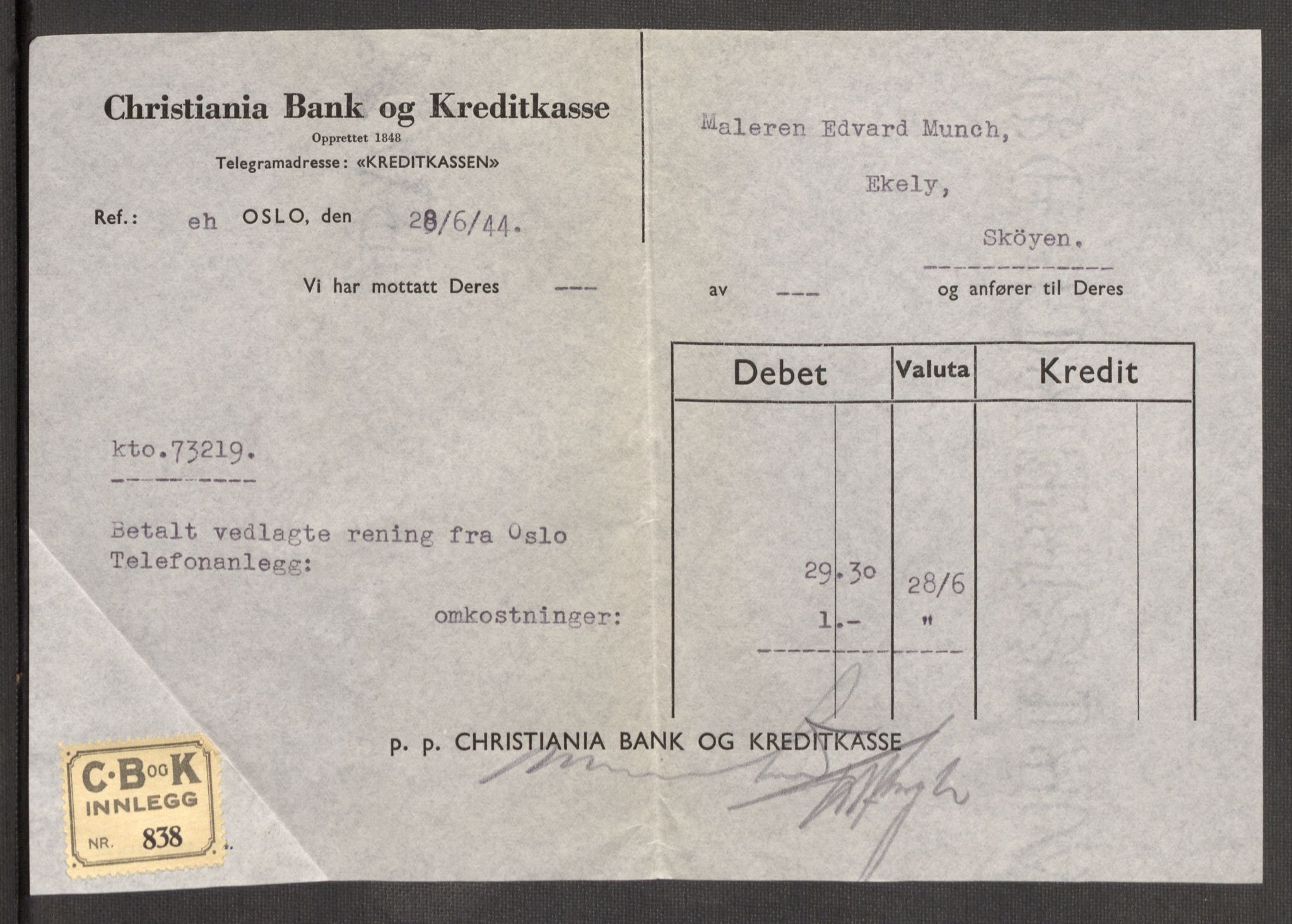 Oslo skifterett, AV/SAO-A-10383/I/Id/L0004: Bomapper (sluttede bo), 1948, s. 163