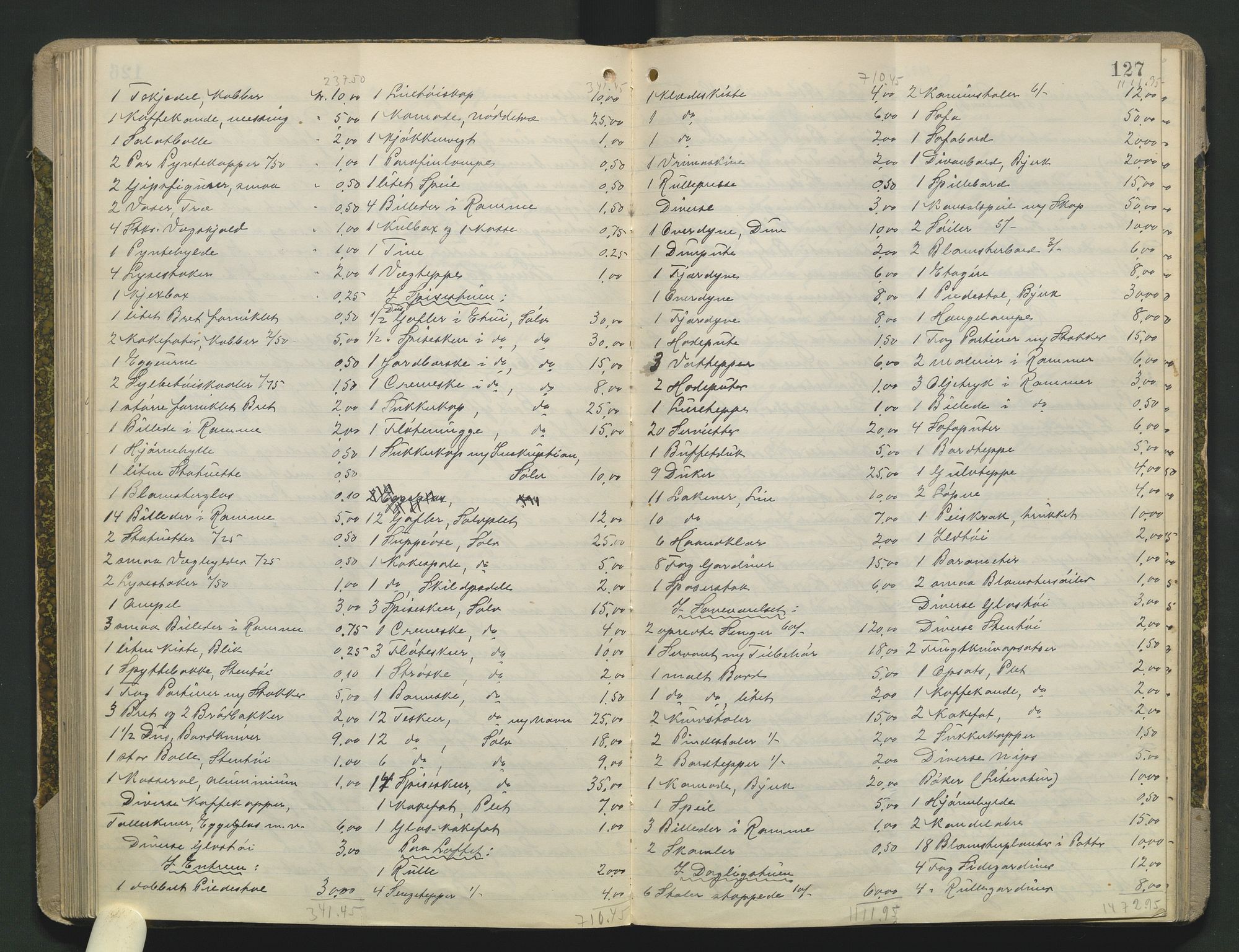 Sør-Hedmark sorenskriveri, AV/SAH-TING-014/J/Ja/Jae/L0003: Skifteregistreringsprotokoll - Hamar by, 1906-1922, s. 127