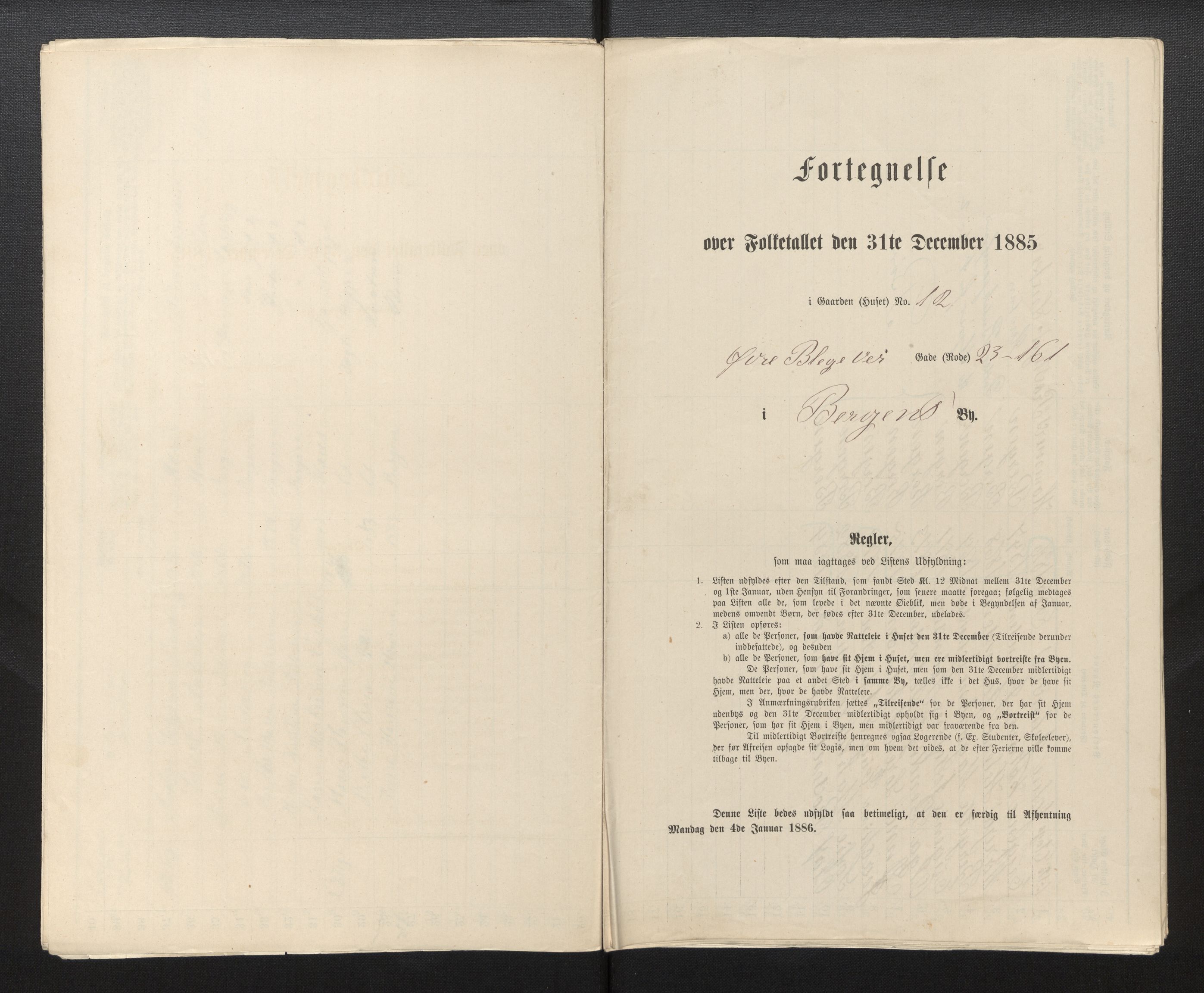 SAB, Folketelling 1885 for 1301 Bergen kjøpstad, 1885, s. 511