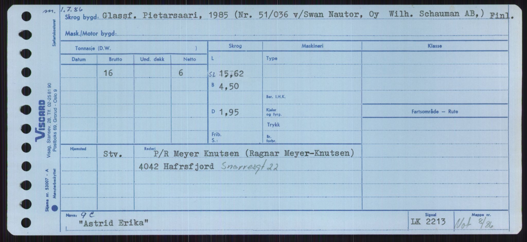 Sjøfartsdirektoratet med forløpere, Skipsmålingen, RA/S-1627/H/Ha/L0001/0001: Fartøy, A-Eig / Fartøy A-Bjøn, s. 475