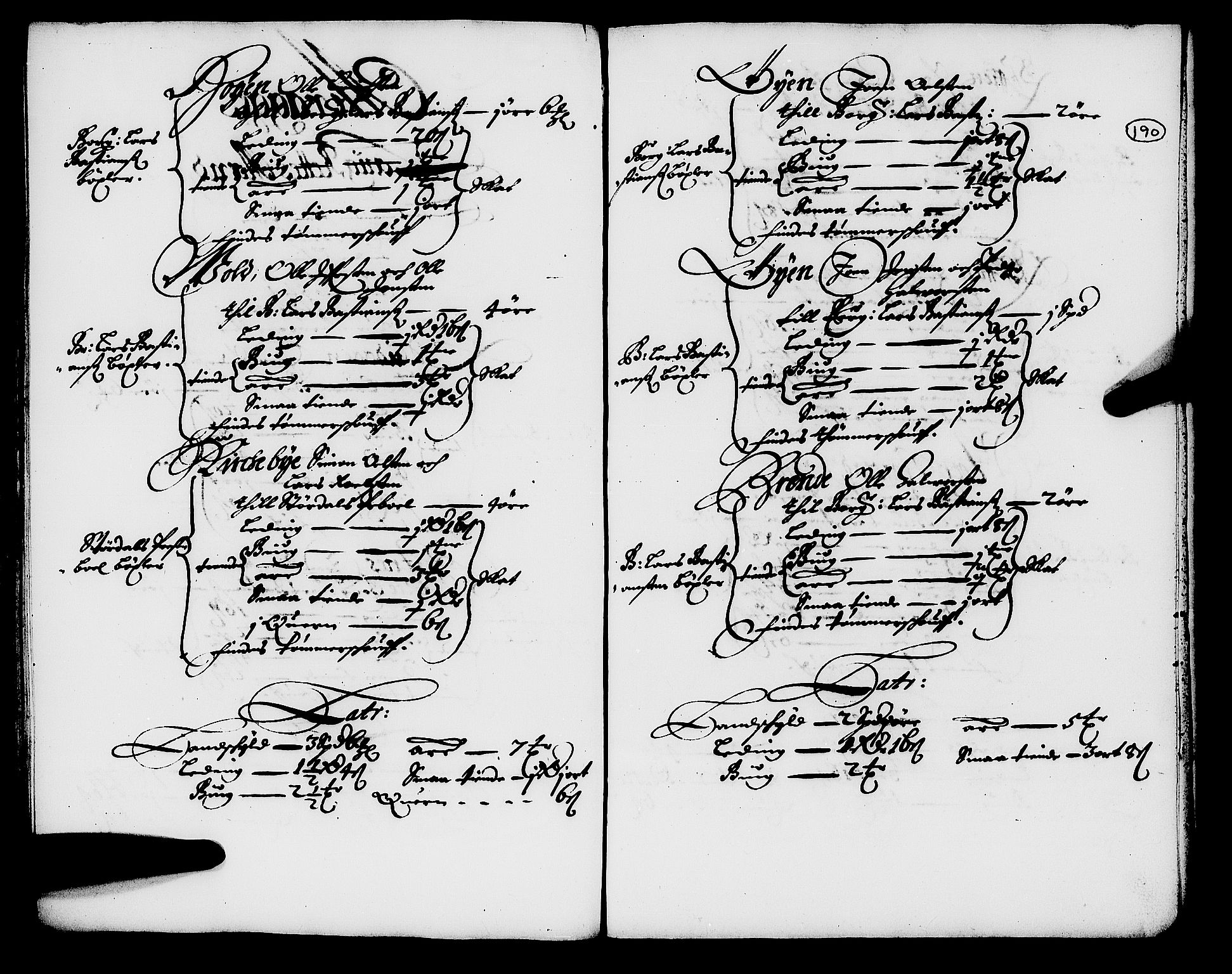 Rentekammeret inntil 1814, Realistisk ordnet avdeling, RA/EA-4070/N/Nb/Nba/L0054: Stjørdal len, 1669, s. 189b-190a