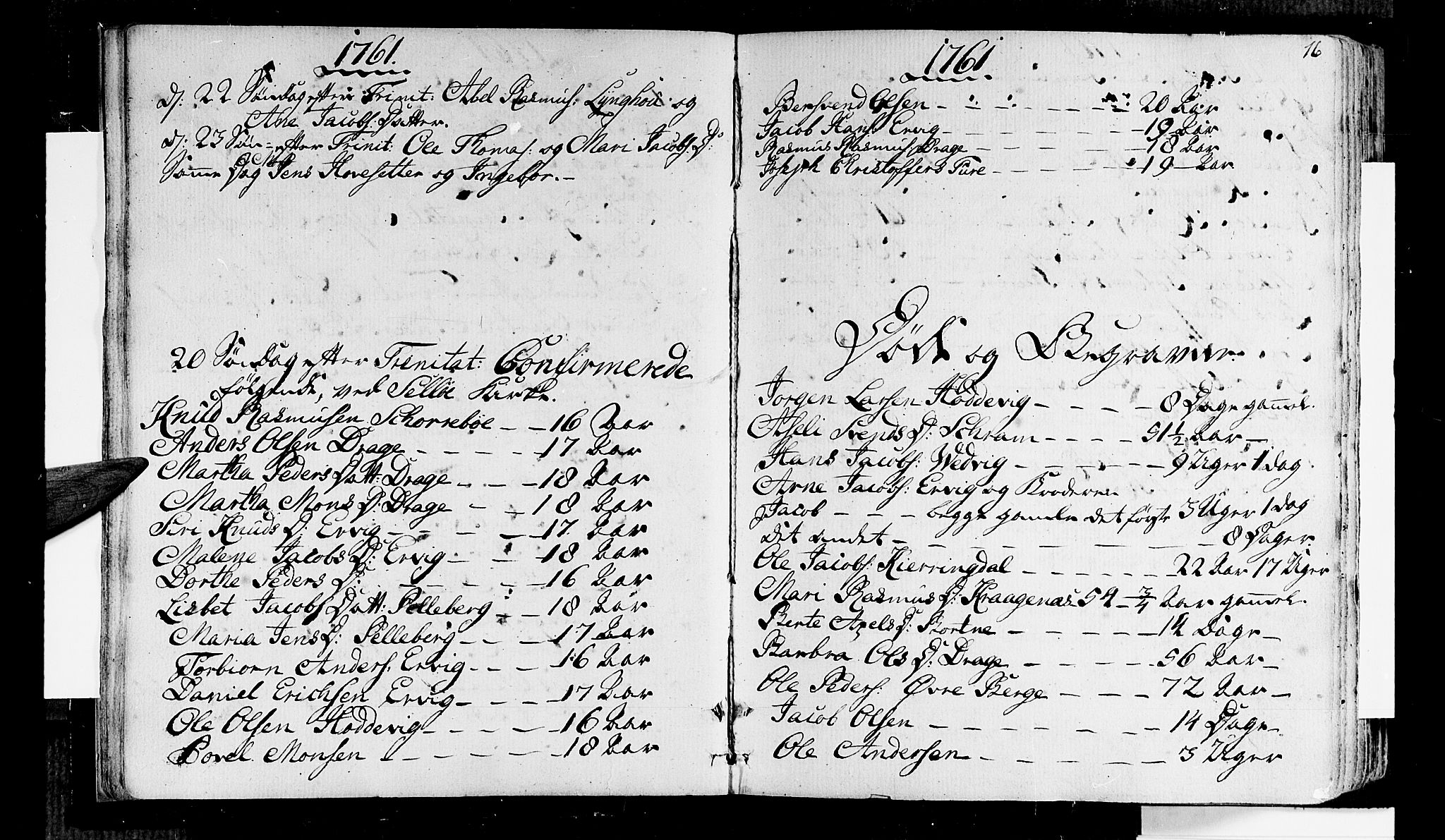Selje sokneprestembete, SAB/A-99938/H/Ha/Haa/Haaa: Ministerialbok nr. A 5, 1760-1782, s. 16