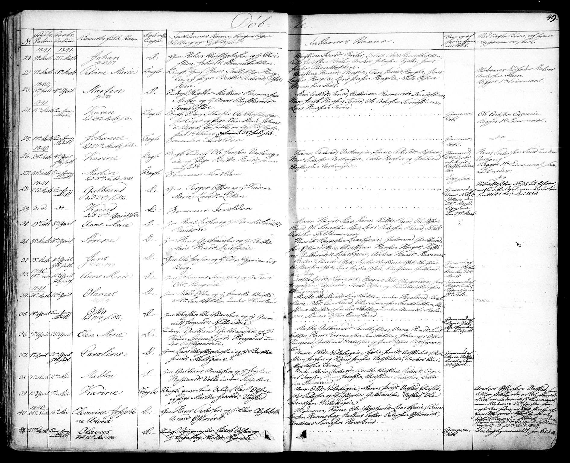 Skedsmo prestekontor Kirkebøker, AV/SAO-A-10033a/F/Fa/L0009: Ministerialbok nr. I 9, 1830-1853, s. 49