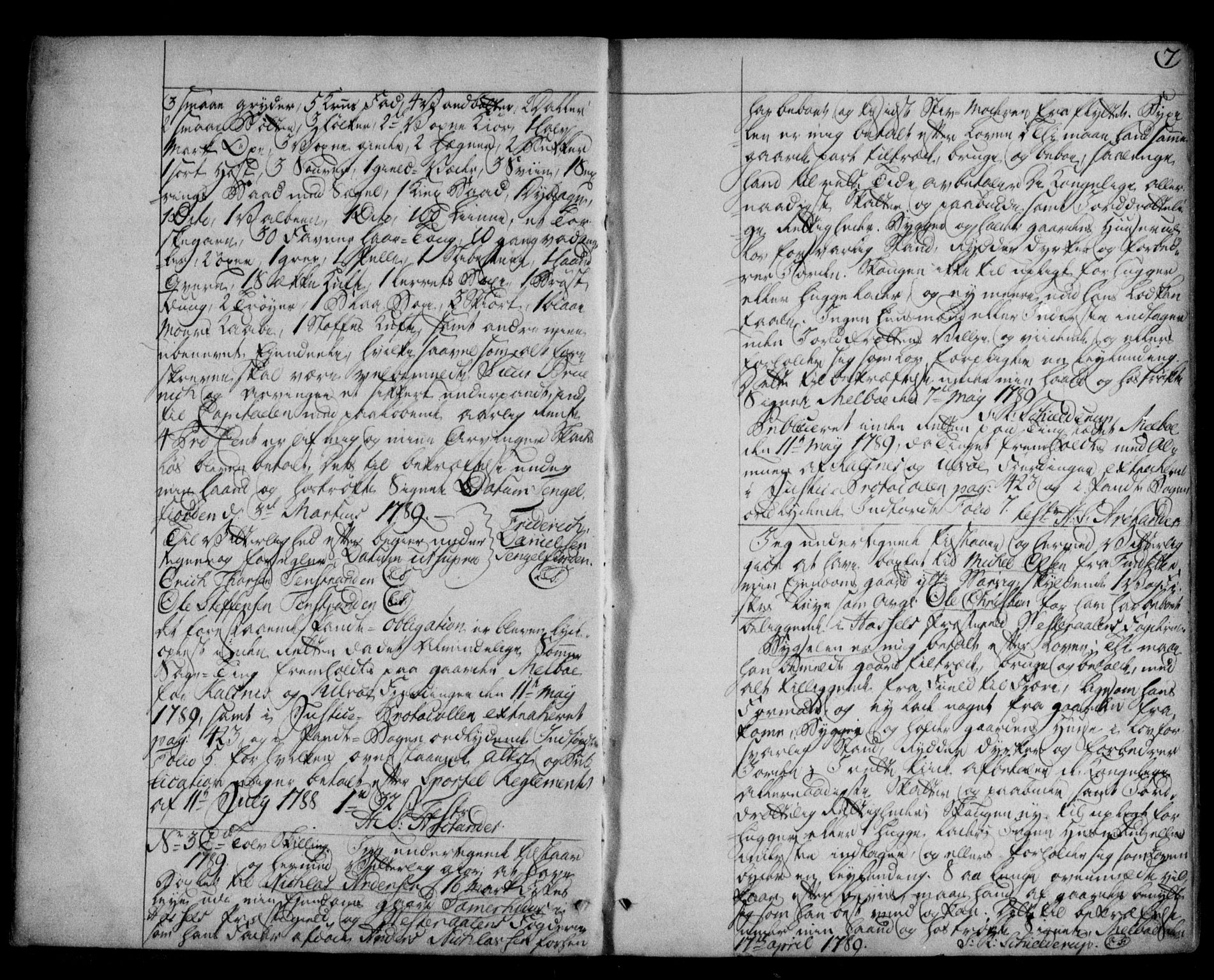 Vesterålen sorenskriveri, SAT/A-4180/1/2/2Ca/L0002: Pantebok nr. B, 1789-1795, s. 7