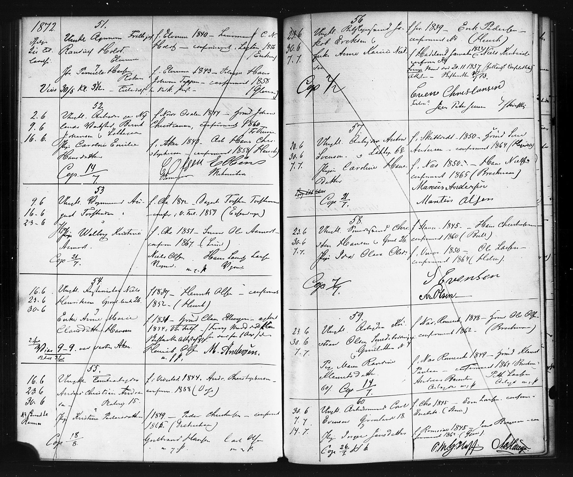 Grønland prestekontor Kirkebøker, AV/SAO-A-10848/G/Ga/L0002: Klokkerbok nr. 2, 1861-1863