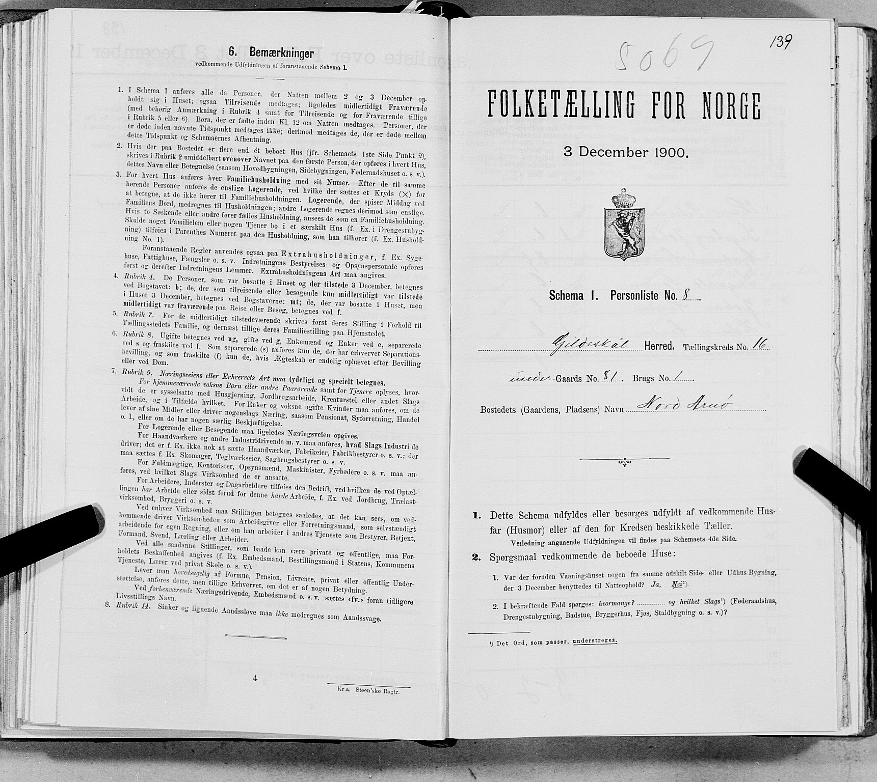 SAT, Folketelling 1900 for 1838 Gildeskål herred, 1900, s. 1648
