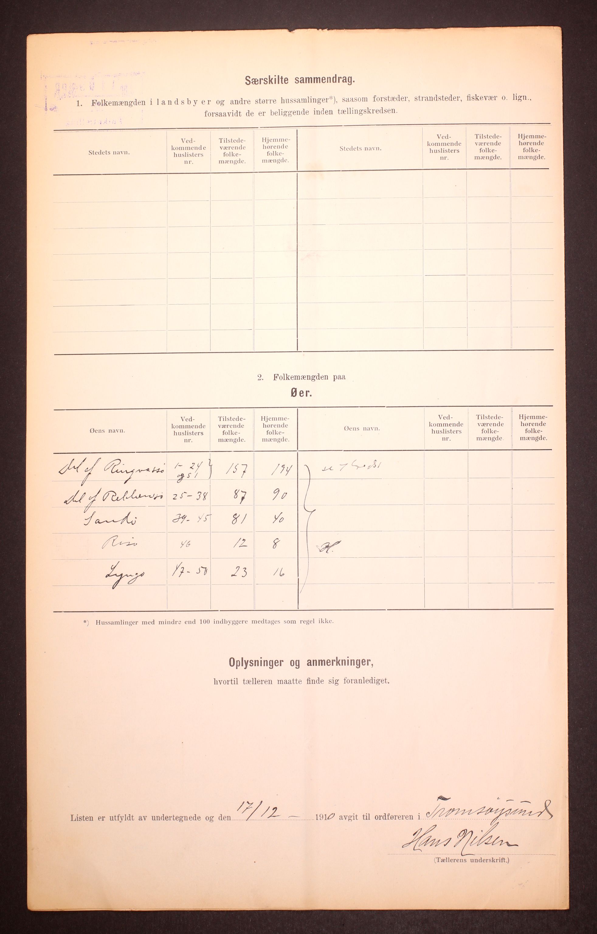 RA, Folketelling 1910 for 1934 Tromsøysund herred, 1910, s. 32