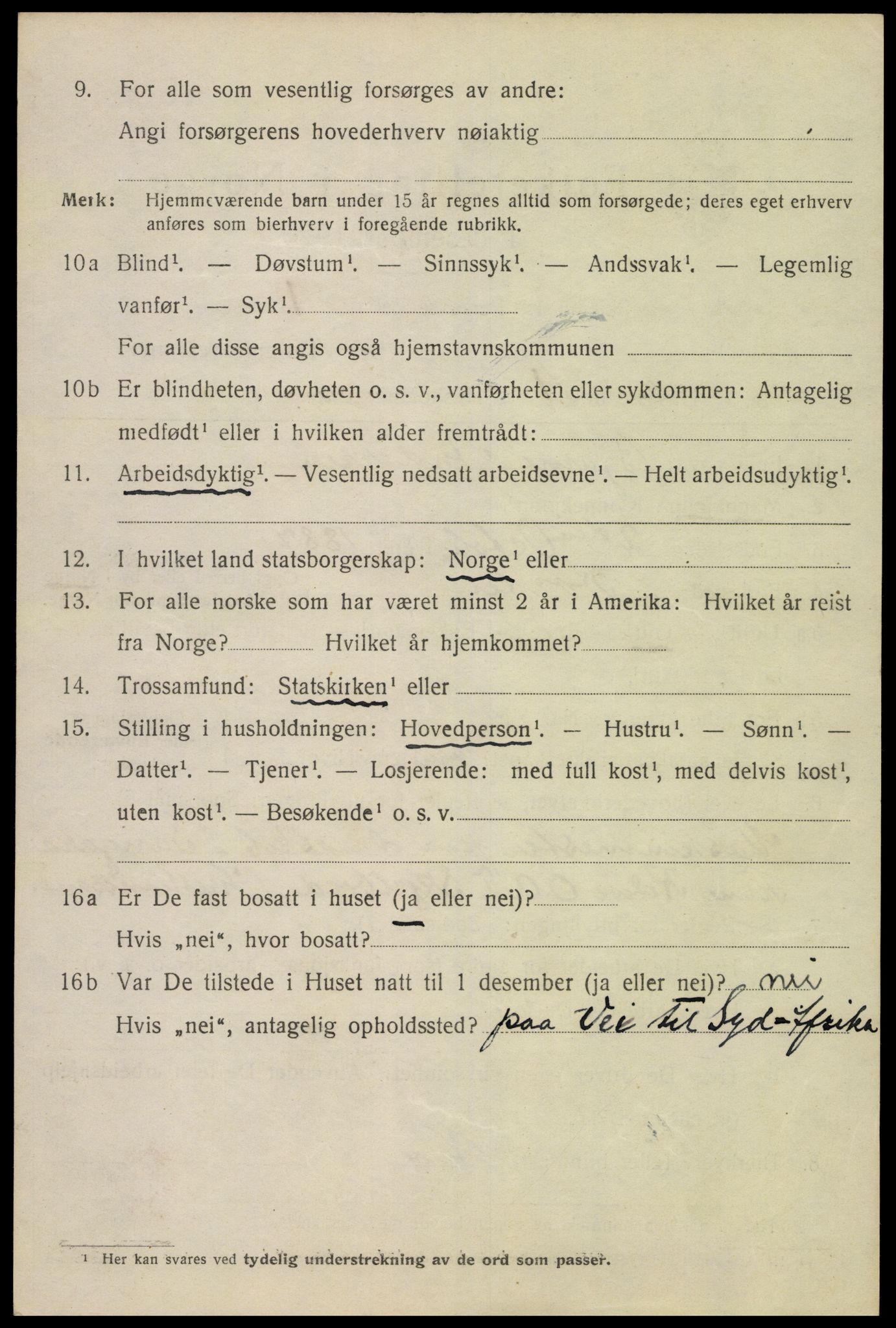 SAK, Folketelling 1920 for 1001 Kristiansand kjøpstad, 1920, s. 11678