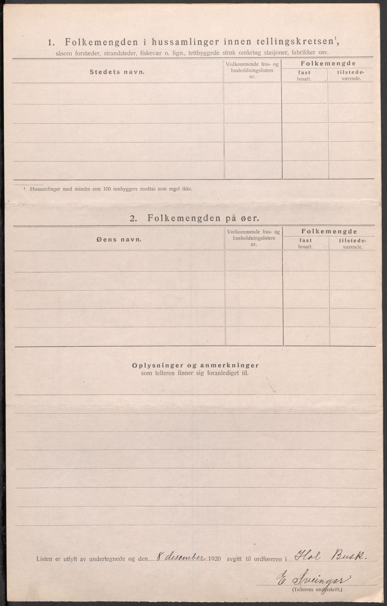 SAKO, Folketelling 1920 for 0620 Hol herred, 1920, s. 38