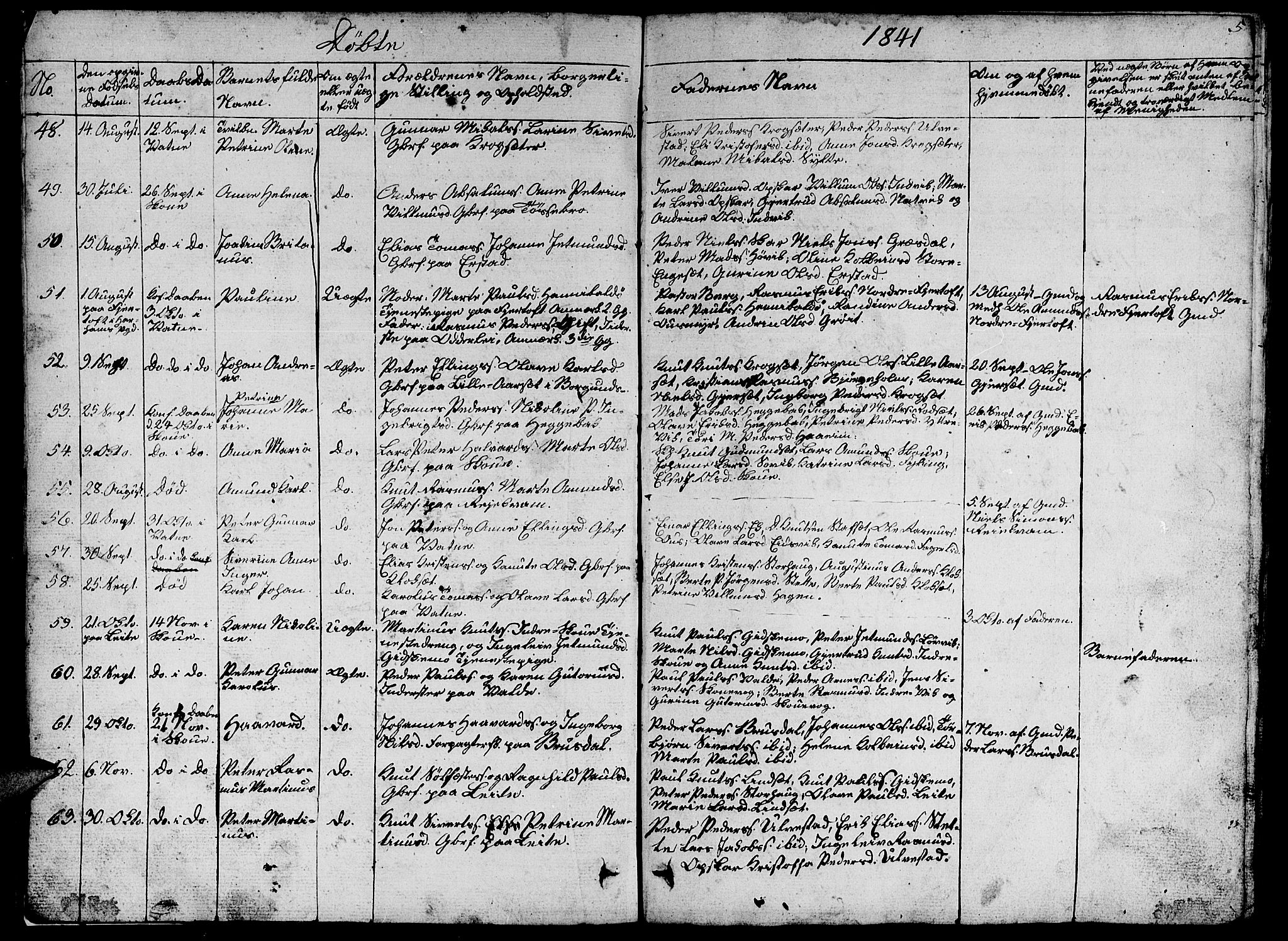 Ministerialprotokoller, klokkerbøker og fødselsregistre - Møre og Romsdal, AV/SAT-A-1454/524/L0362: Klokkerbok nr. 524C03, 1840-1854, s. 5