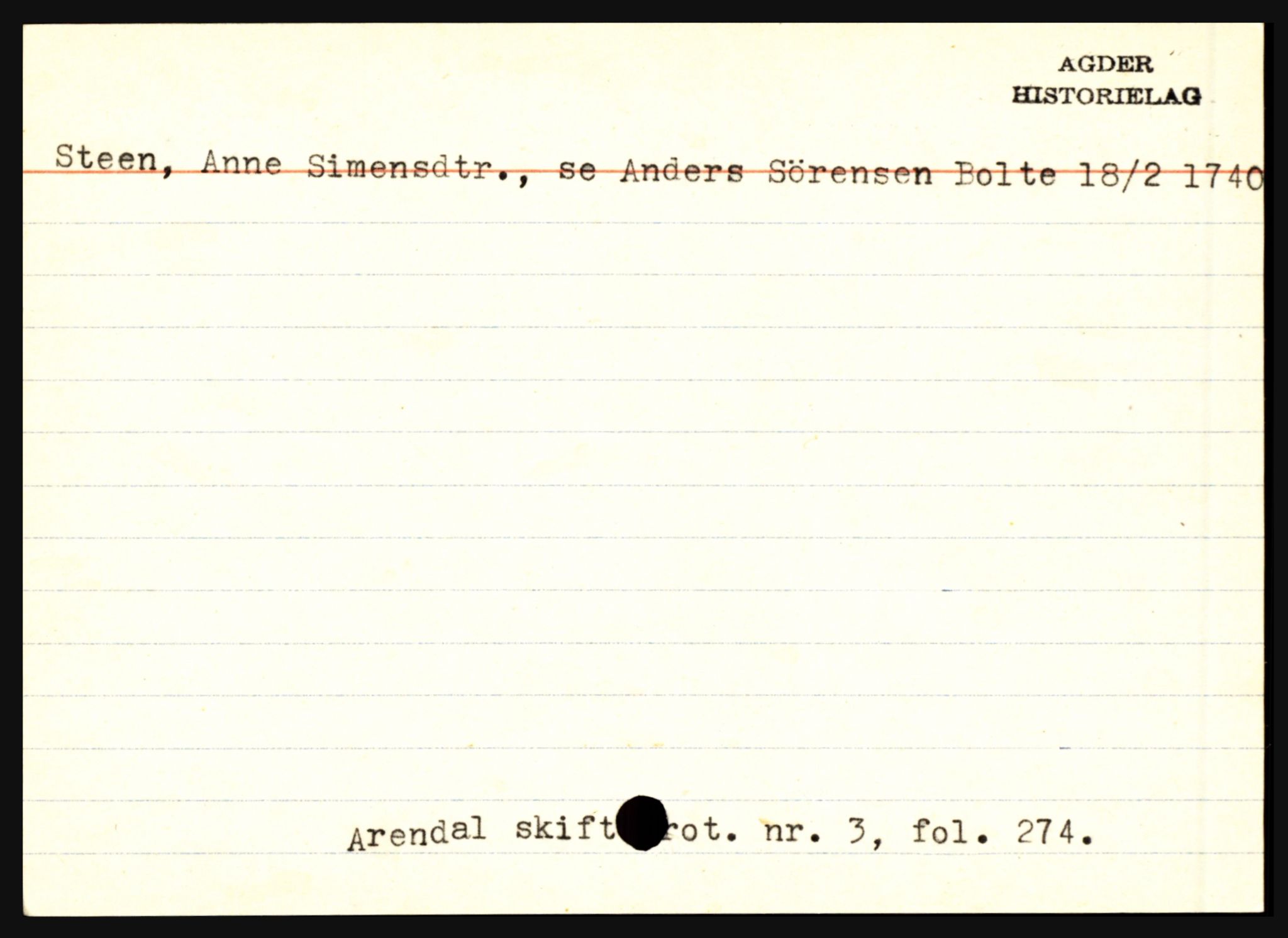 Arendal byfogd, AV/SAK-1222-0001/H, s. 5097