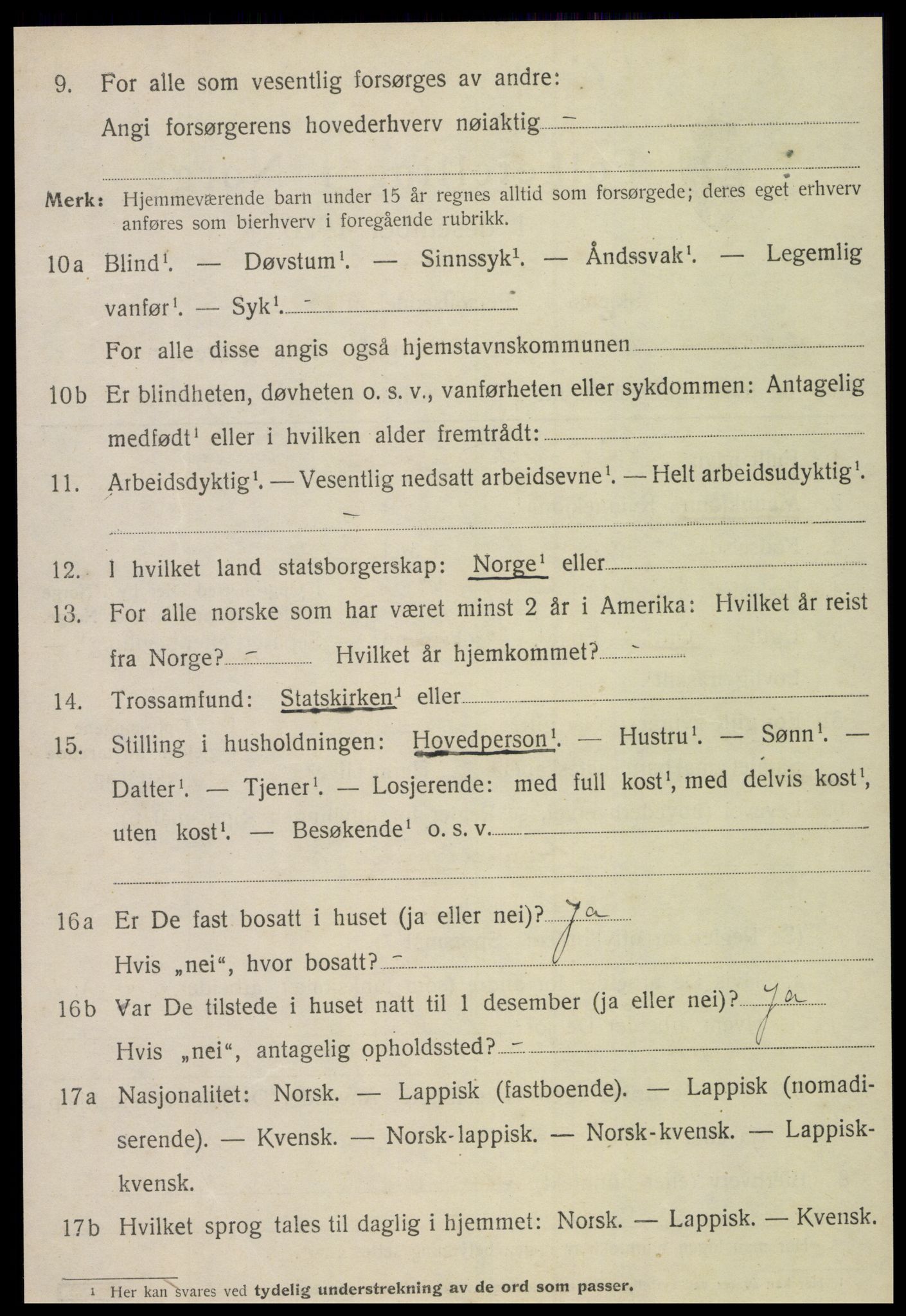 SAT, Folketelling 1920 for 1718 Leksvik herred, 1920, s. 3259