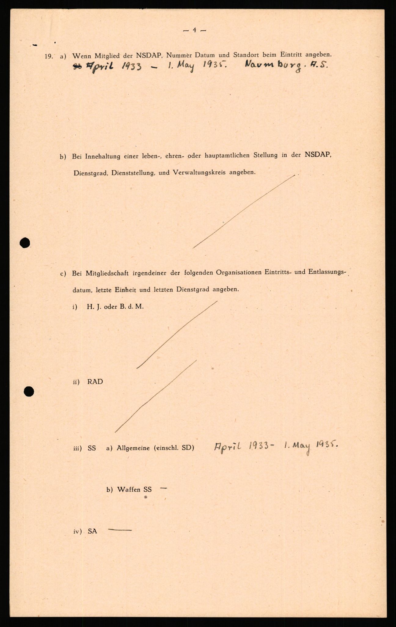 Forsvaret, Forsvarets overkommando II, AV/RA-RAFA-3915/D/Db/L0034: CI Questionaires. Tyske okkupasjonsstyrker i Norge. Tyskere., 1945-1946, s. 463