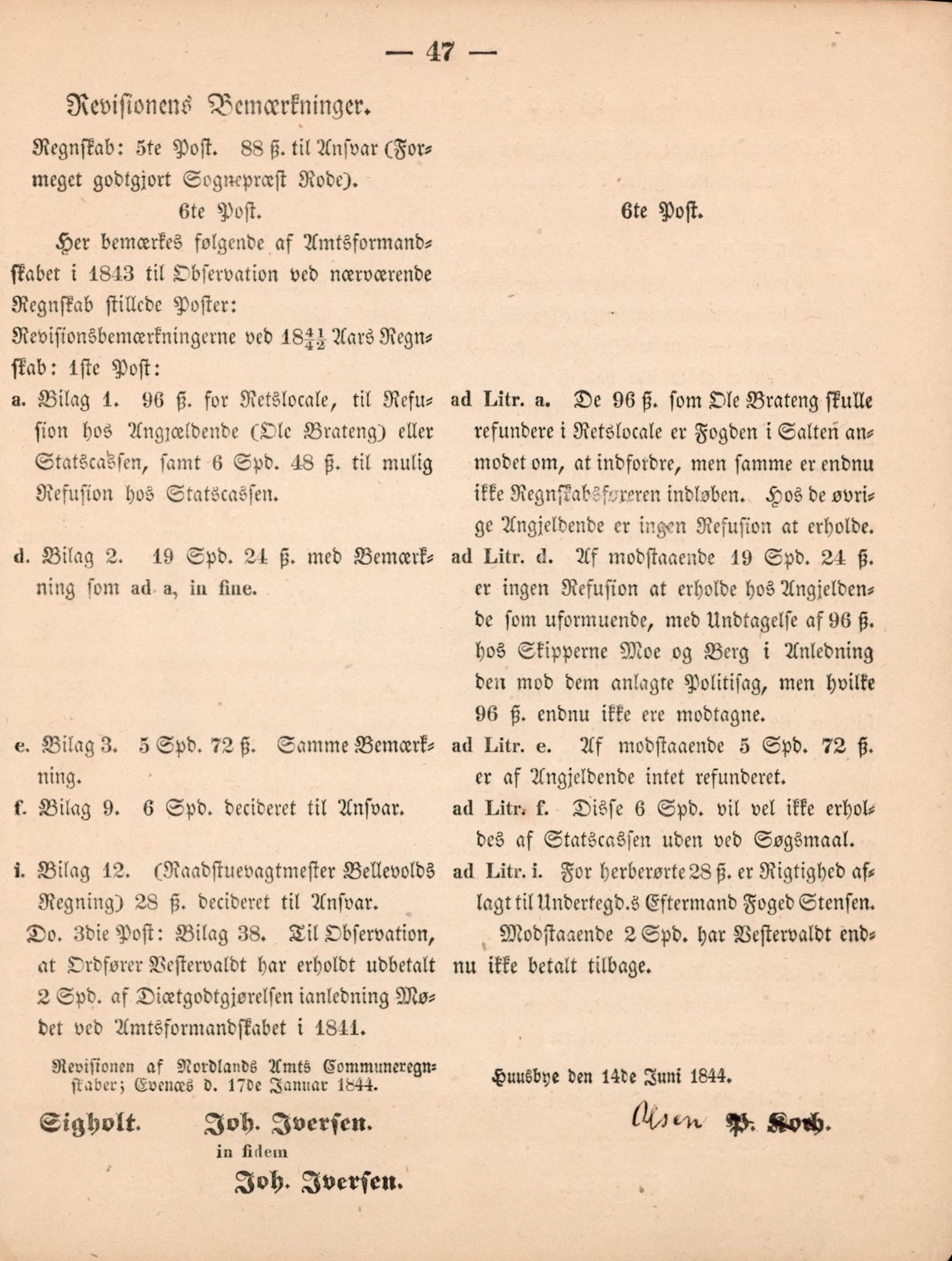 Nordland Fylkeskommune. Fylkestinget, AIN/NFK-17/176/A/Ac/L0002: Fylkestingsforhandlinger 1839-1848, 1839-1848