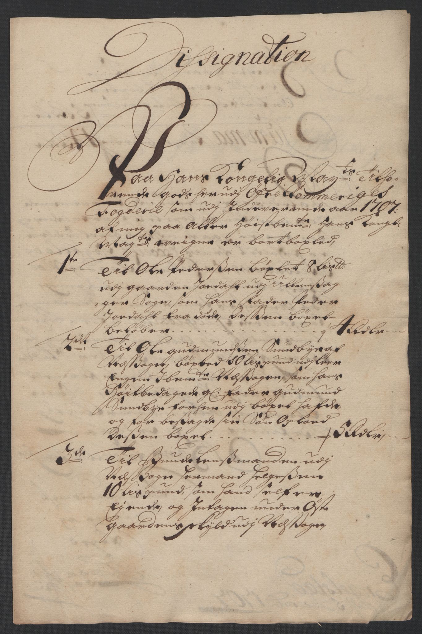 Rentekammeret inntil 1814, Reviderte regnskaper, Fogderegnskap, RA/EA-4092/R12/L0718: Fogderegnskap Øvre Romerike, 1706-1707, s. 257