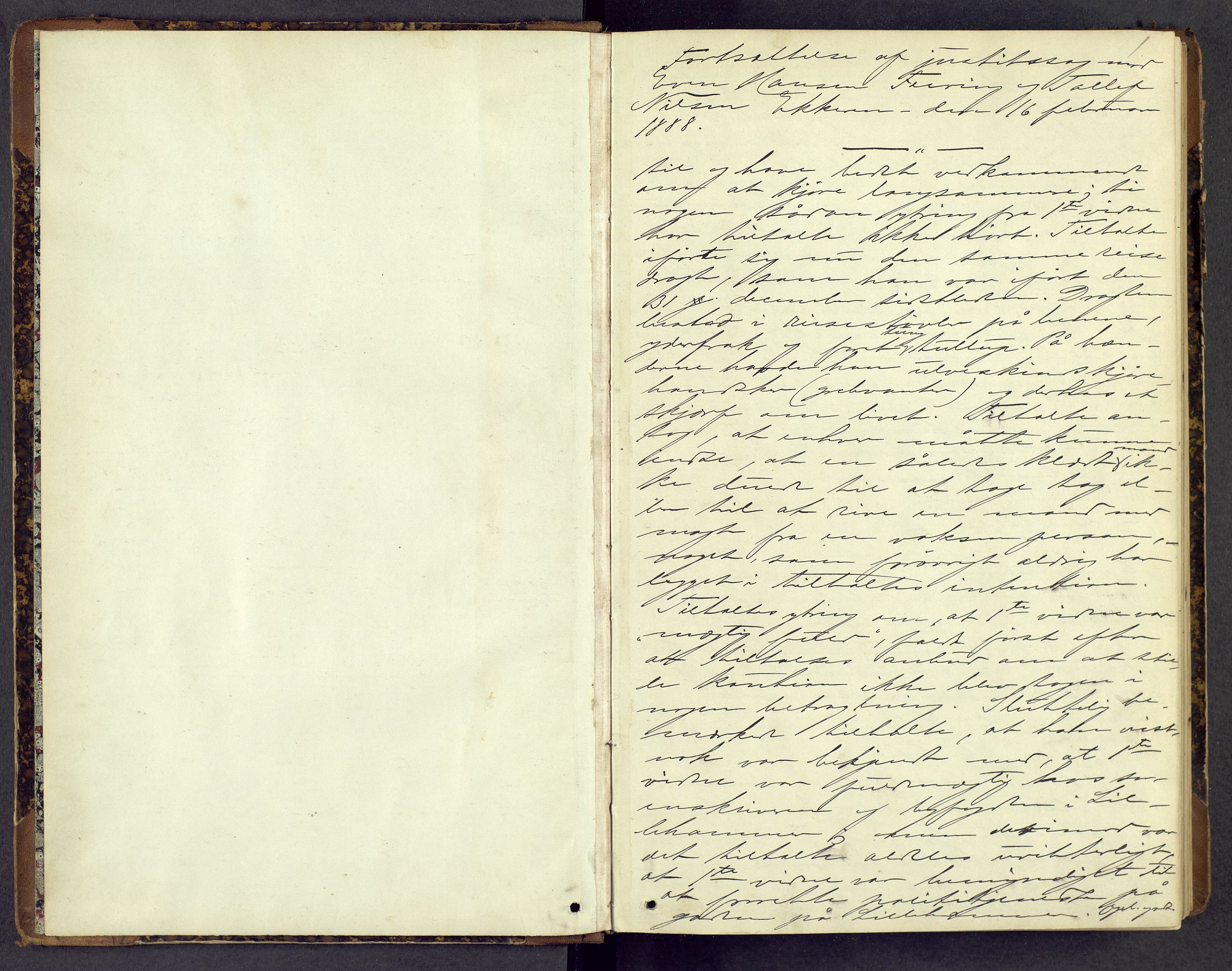Sør-Gudbrandsdal tingrett, AV/SAH-TING-004/G/Gc/L0016: Ekstrarettsprotokoll, 1888-1916, s. 0-1