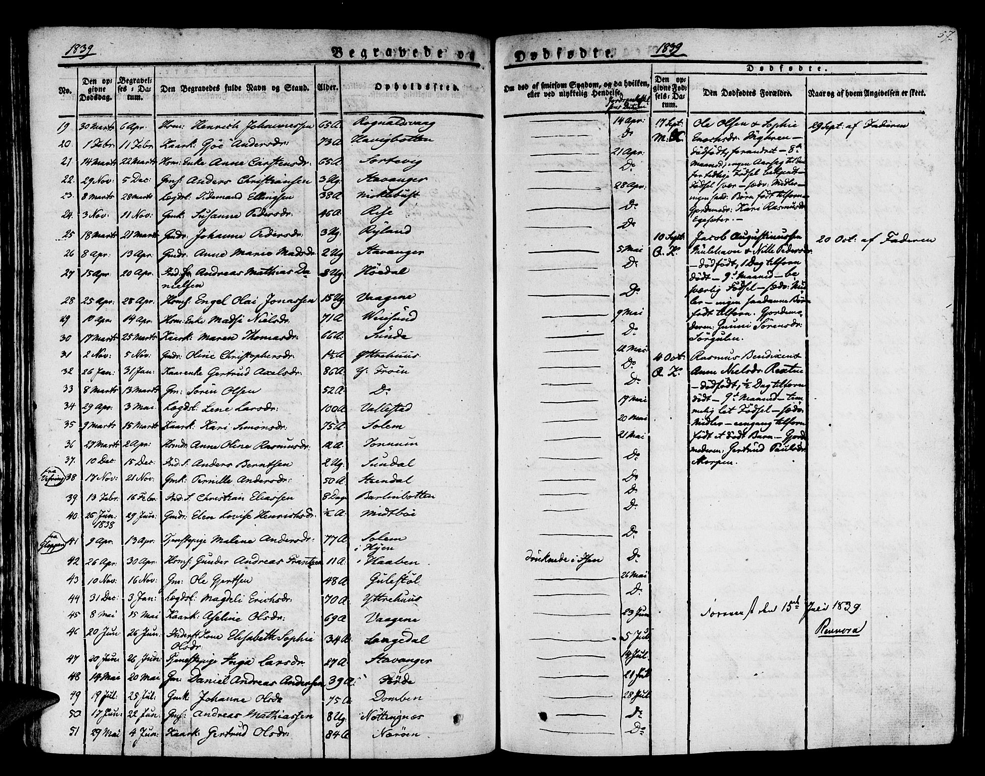 Kinn sokneprestembete, AV/SAB-A-80801/H/Haa/Haaa/L0004/0002: Ministerialbok nr. A 4II, 1822-1840, s. 57