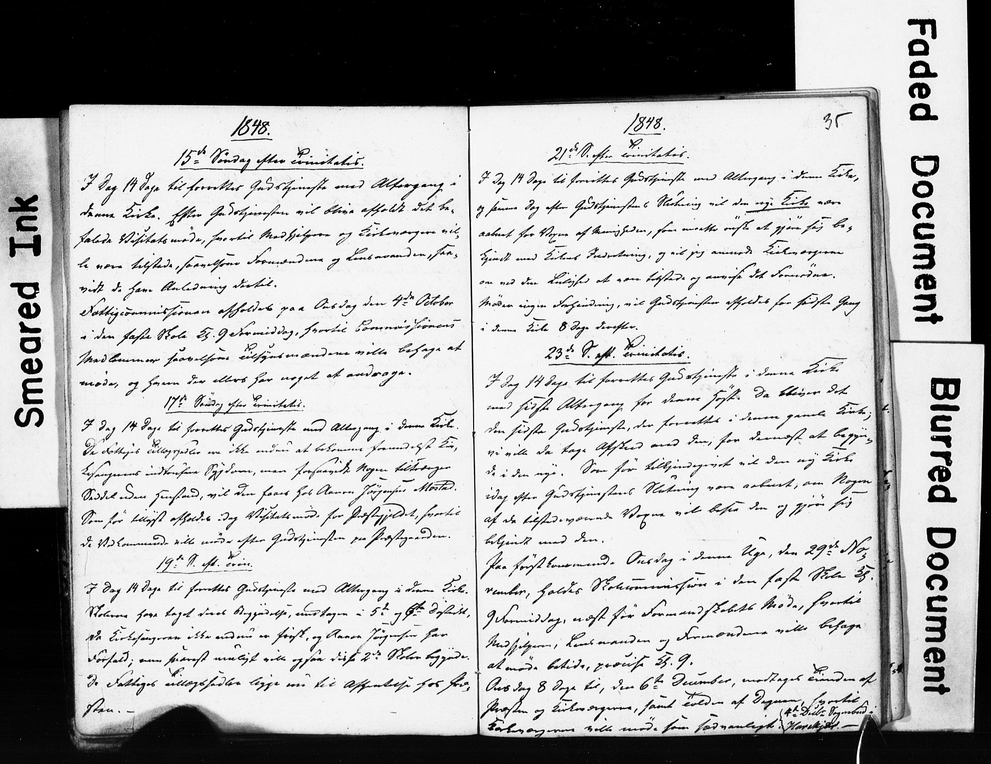 Gjerstad sokneprestkontor, AV/SAK-1111-0014/J/Jd/L0004: Lysningsprotokoll nr. A VI 12, 1845-1872, s. 34-35