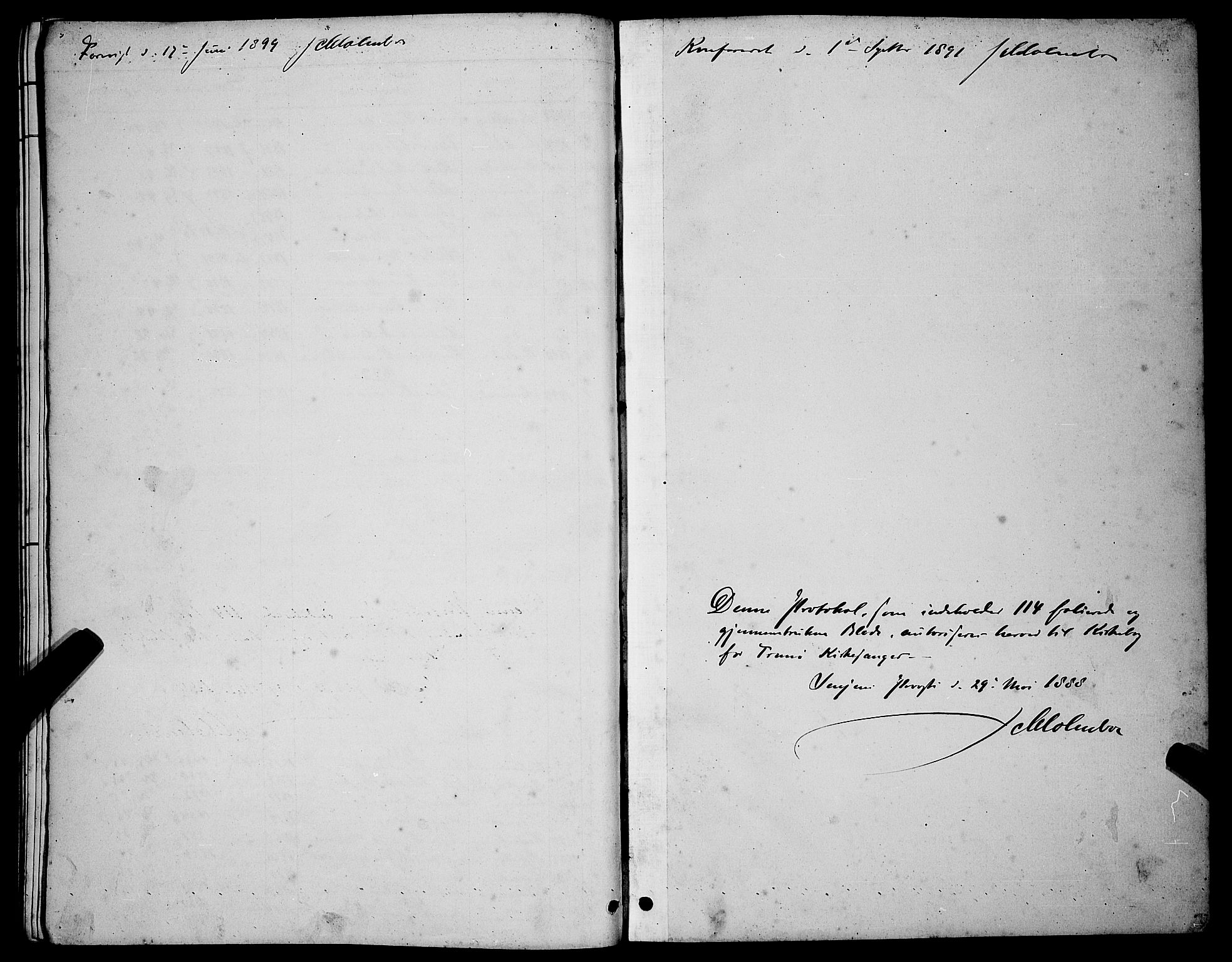 Tranøy sokneprestkontor, AV/SATØ-S-1313/I/Ia/Iab/L0004klokker: Klokkerbok nr. 4, 1888-1901