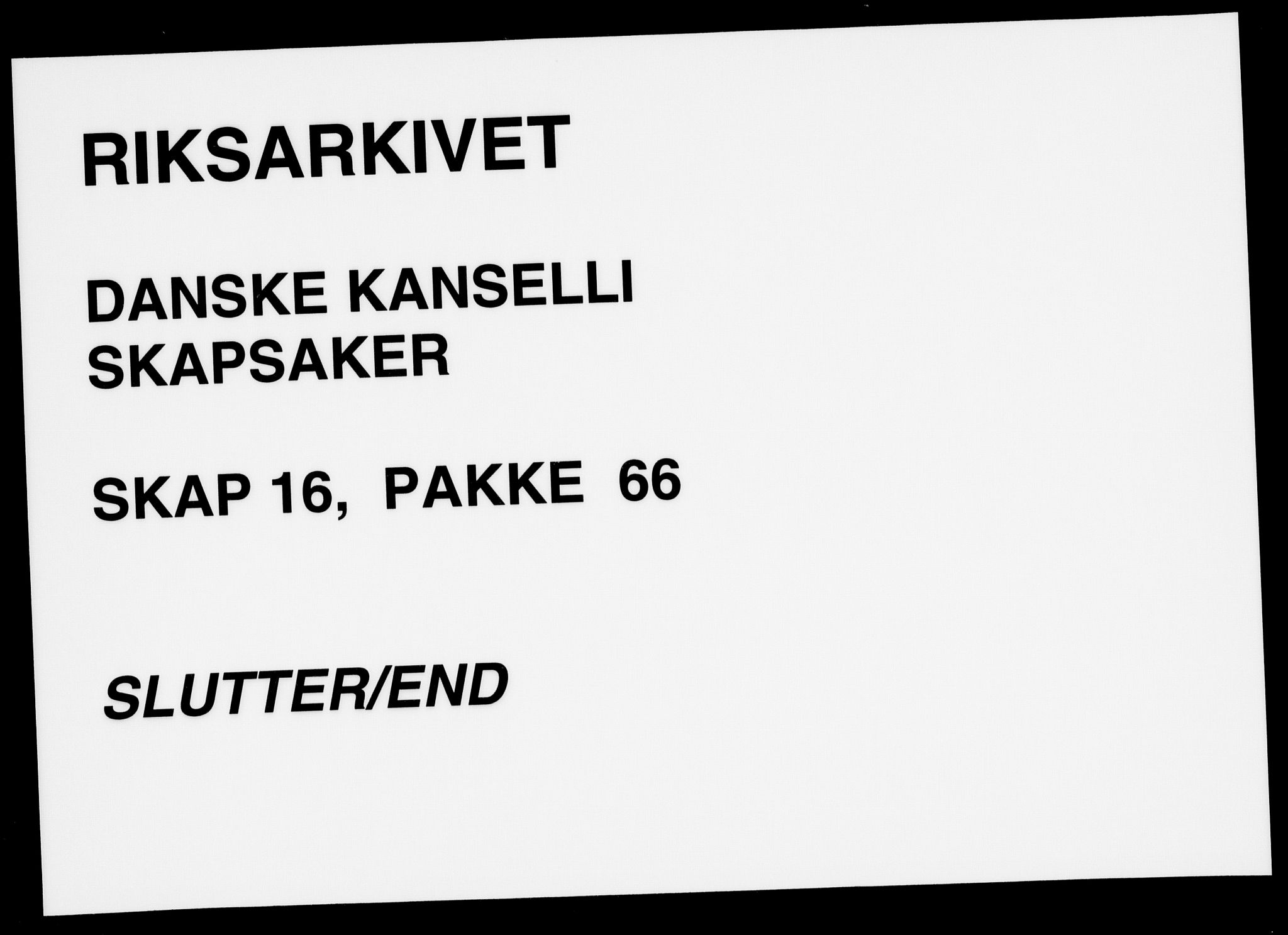 Danske Kanselli, Skapsaker, RA/EA-4061/F/L0124: Skap 16, pakke 65-68, 1785-1800, s. 260