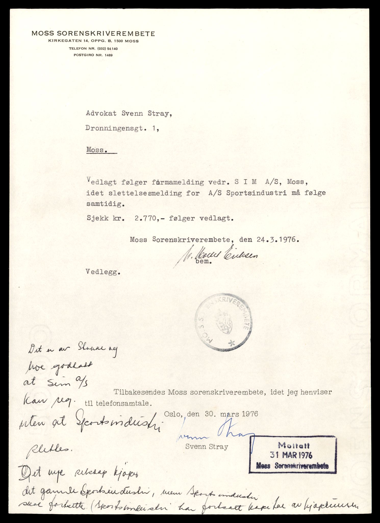 Moss tingrett, AV/SAT-A-10063/K/Ka/Kab/L0040: Slettede og konverterte firmaer, Sim - Solb, 1890-1943, s. 3