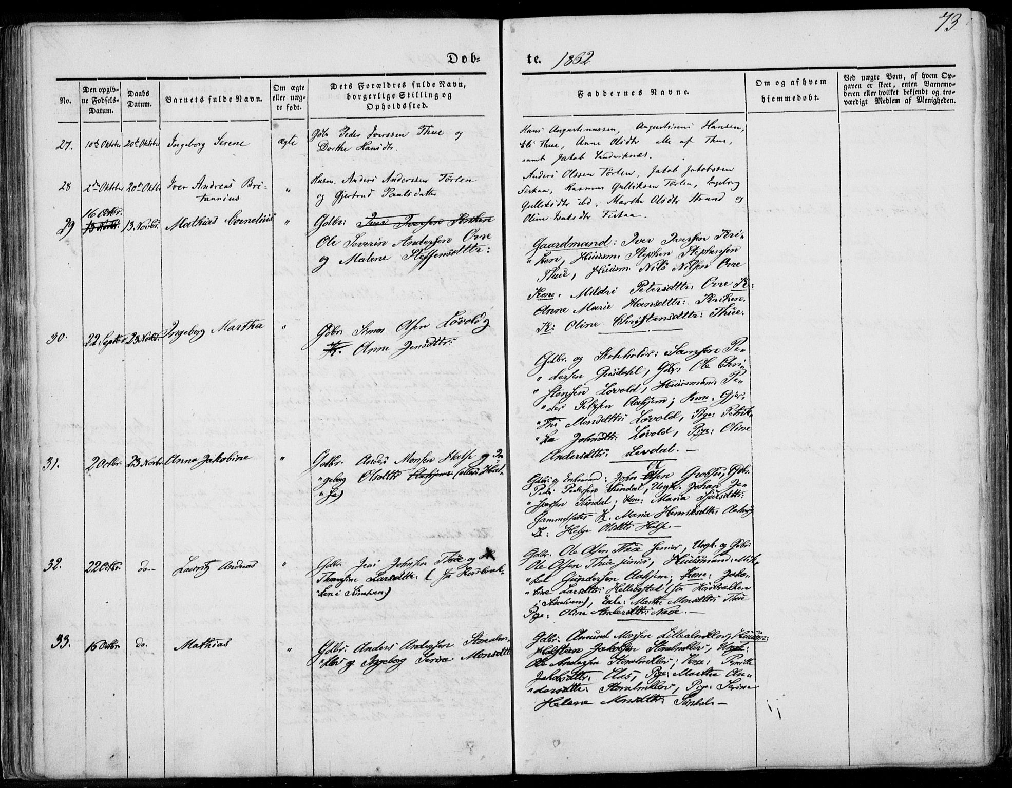 Ministerialprotokoller, klokkerbøker og fødselsregistre - Møre og Romsdal, AV/SAT-A-1454/501/L0006: Ministerialbok nr. 501A06, 1844-1868, s. 73