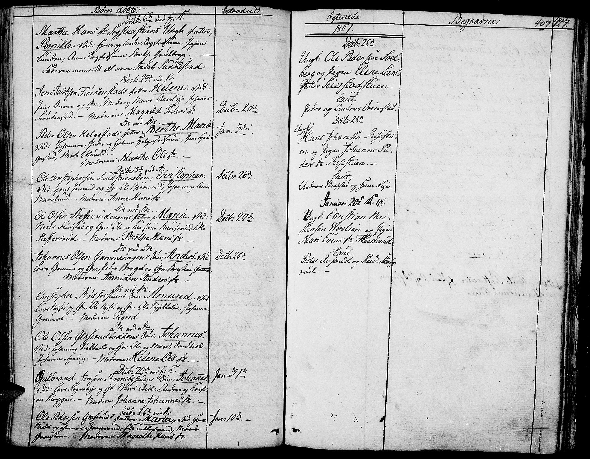 Toten prestekontor, AV/SAH-PREST-102/H/Ha/Haa/L0007: Ministerialbok nr. 7, 1794-1809, s. 409
