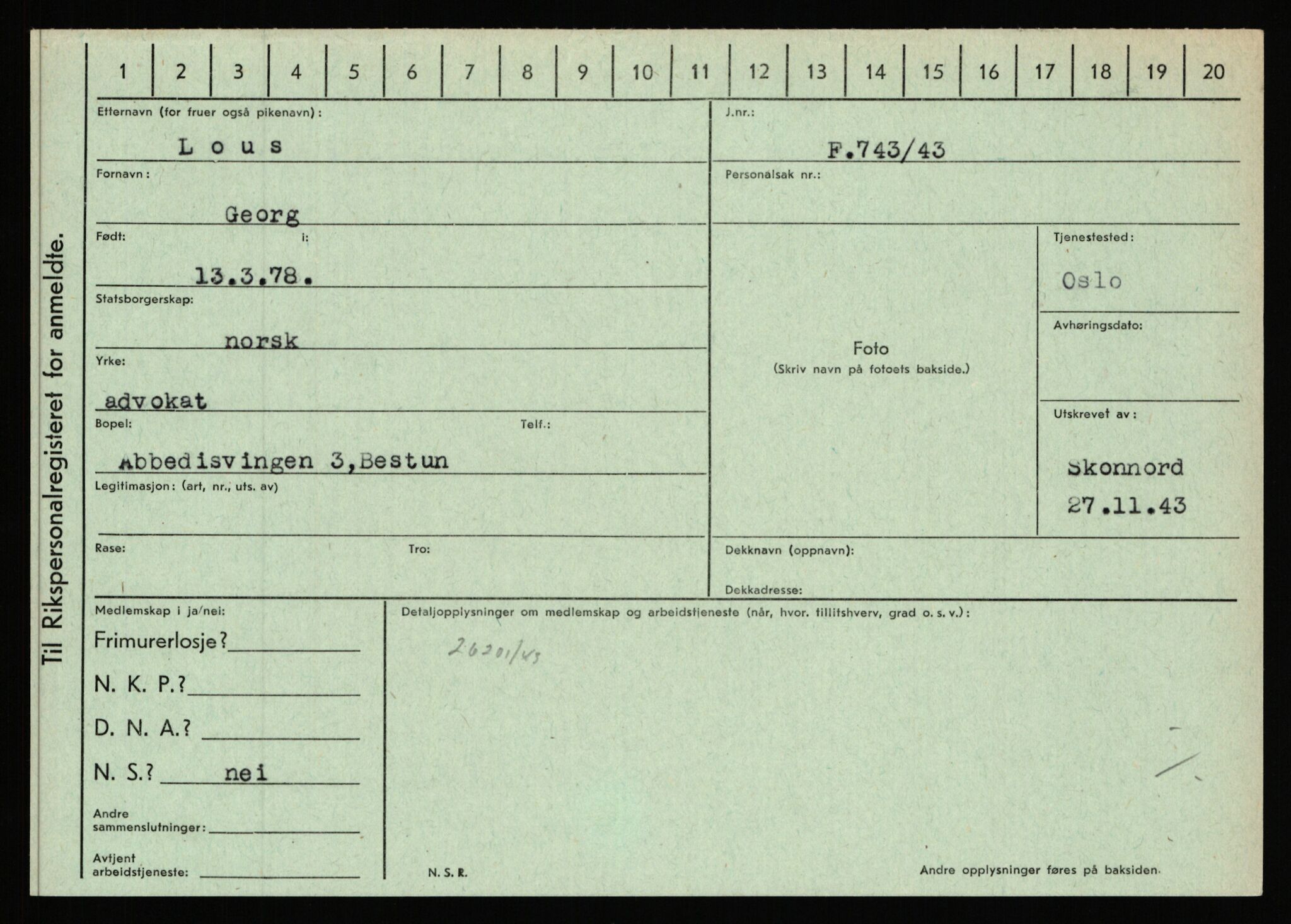 Statspolitiet - Hovedkontoret / Osloavdelingen, AV/RA-S-1329/C/Ca/L0010: Lind - Moksnes, 1943-1945, s. 784