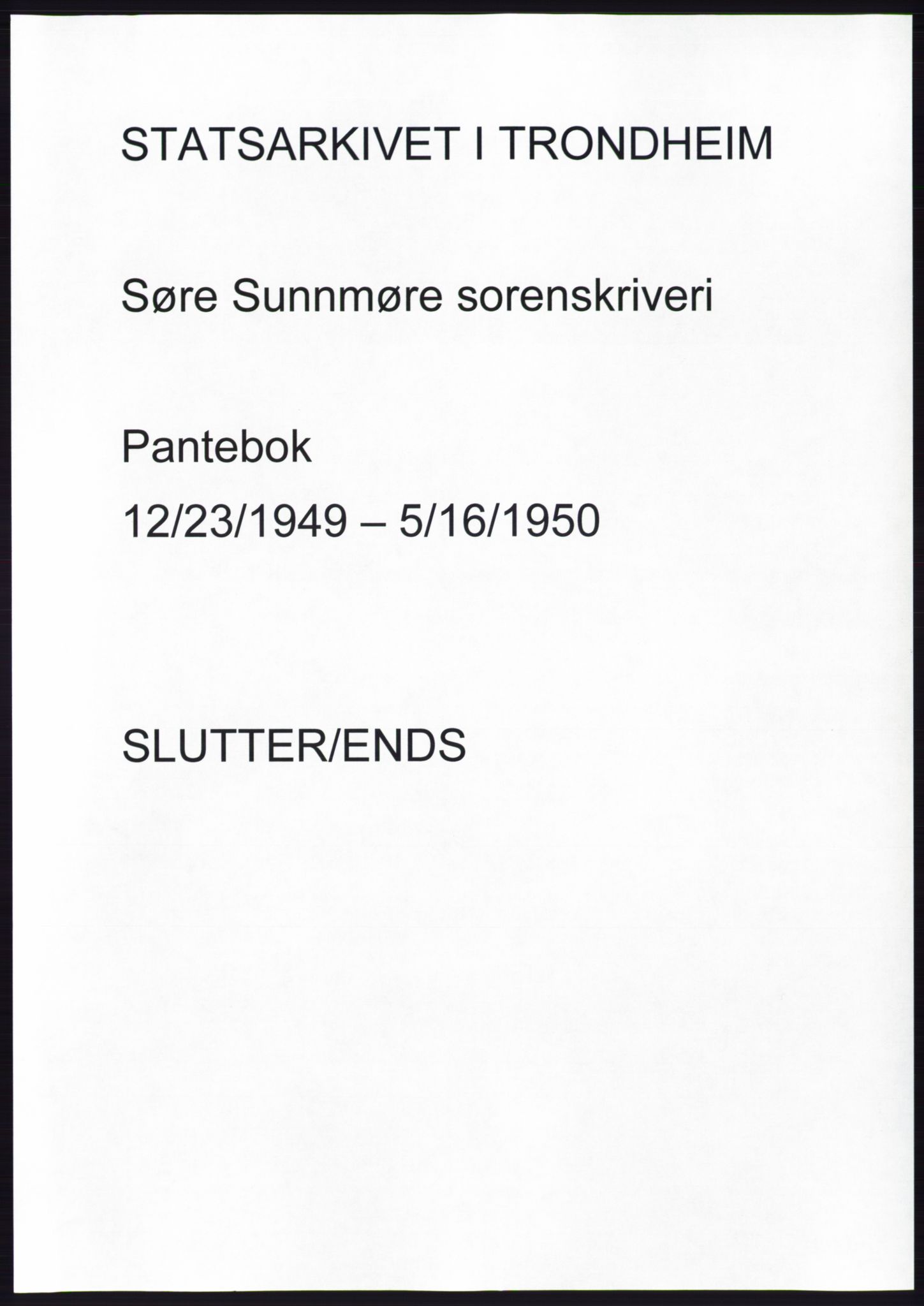 Søre Sunnmøre sorenskriveri, AV/SAT-A-4122/1/2/2C/L0086: Pantebok nr. 12A, 1949-1950