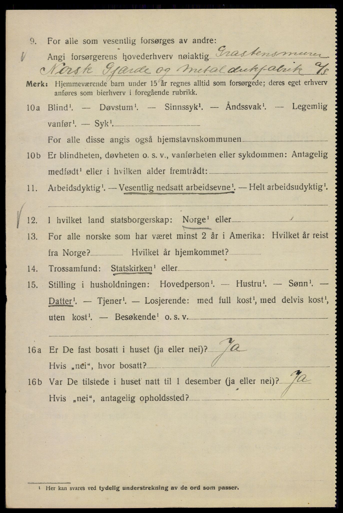 SAO, Folketelling 1920 for 0301 Kristiania kjøpstad, 1920, s. 566094