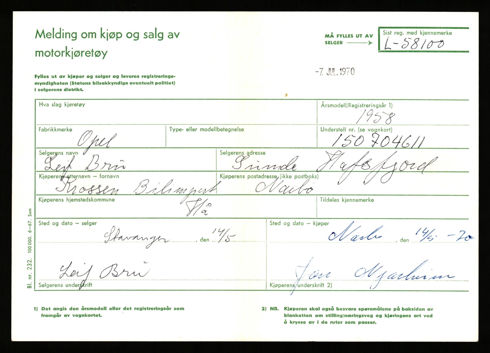 Stavanger trafikkstasjon, SAST/A-101942/0/F/L0058: L-58000 - L-59999, 1930-1971, s. 225