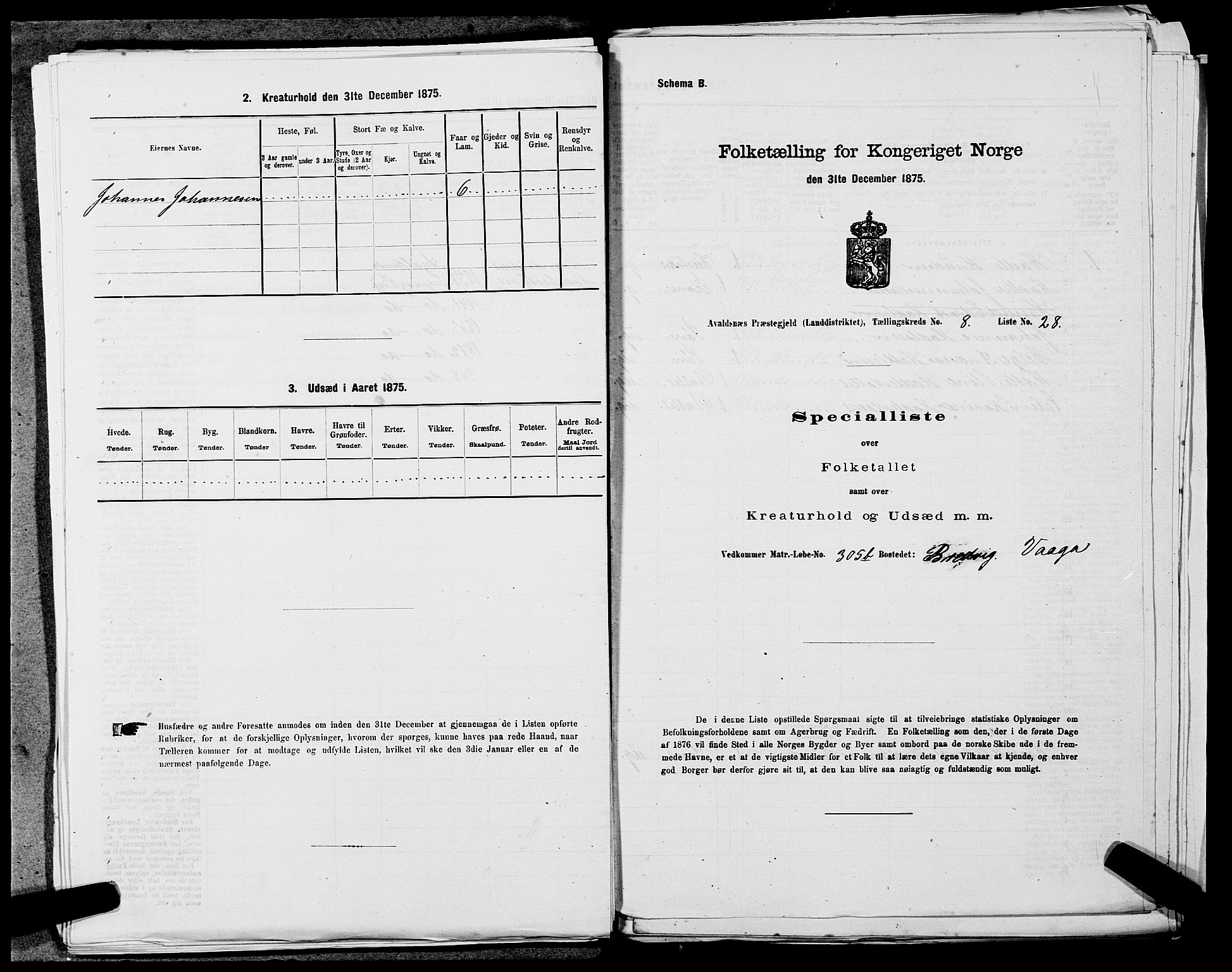 SAST, Folketelling 1875 for 1147L Avaldsnes prestegjeld, Avaldsnes sokn og Kopervik landsokn, 1875, s. 1344