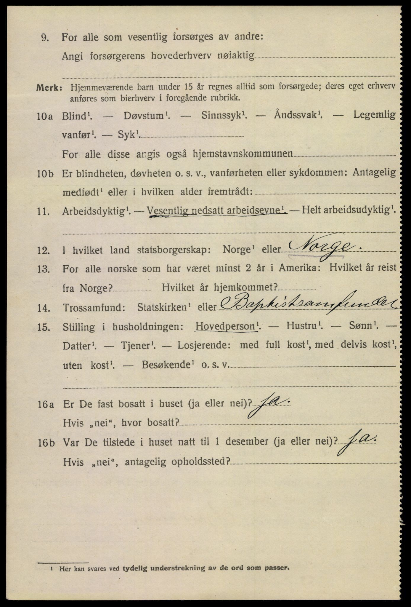 SAKO, Folketelling 1920 for 0801 Kragerø kjøpstad, 1920, s. 7300