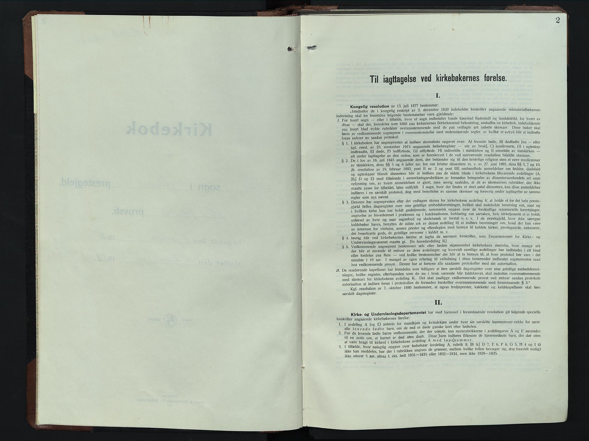 Alvdal prestekontor, SAH/PREST-060/H/Ha/Hab/L0008: Klokkerbok nr. 8, 1925-1953, s. 2