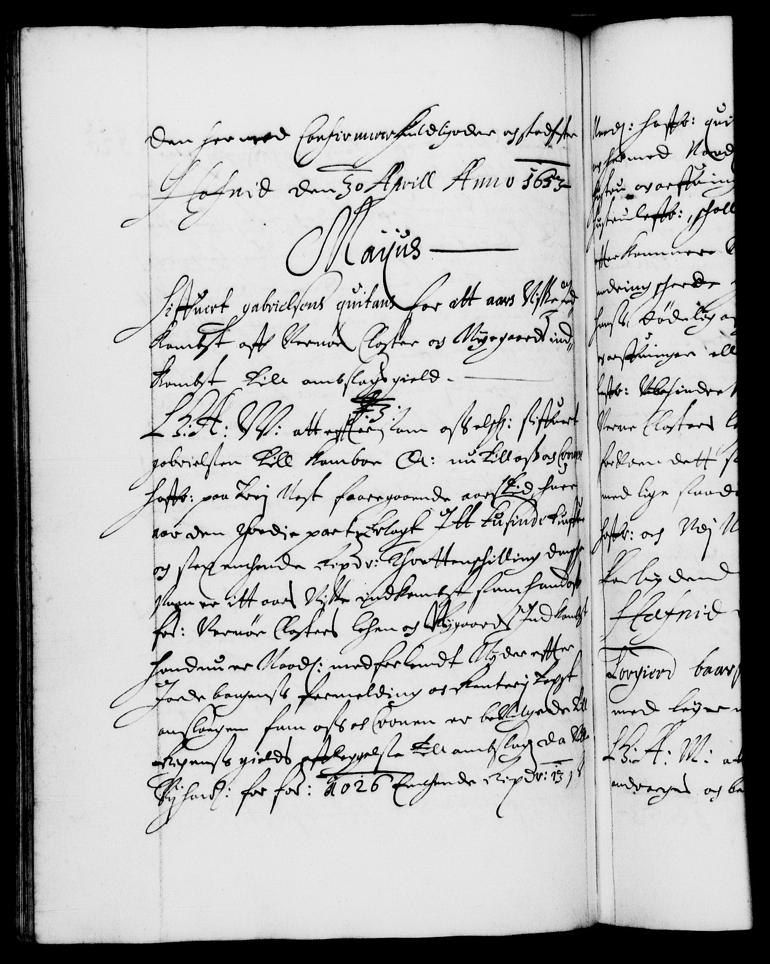 Danske Kanselli 1572-1799, RA/EA-3023/F/Fc/Fca/Fcaa/L0008: Norske registre (mikrofilm), 1651-1656, s. 320b