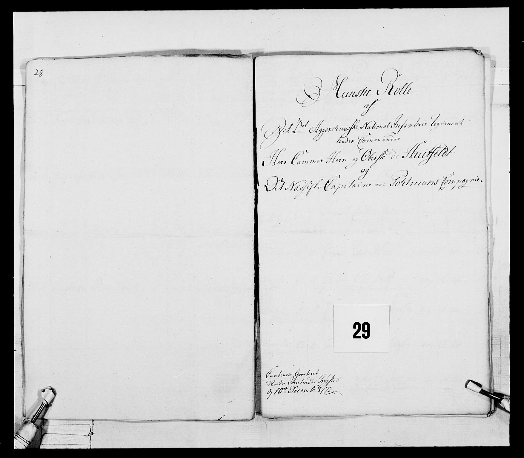 Generalitets- og kommissariatskollegiet, Det kongelige norske kommissariatskollegium, AV/RA-EA-5420/E/Eh/L0043a: 2. Akershusiske nasjonale infanteriregiment, 1767-1778, s. 210