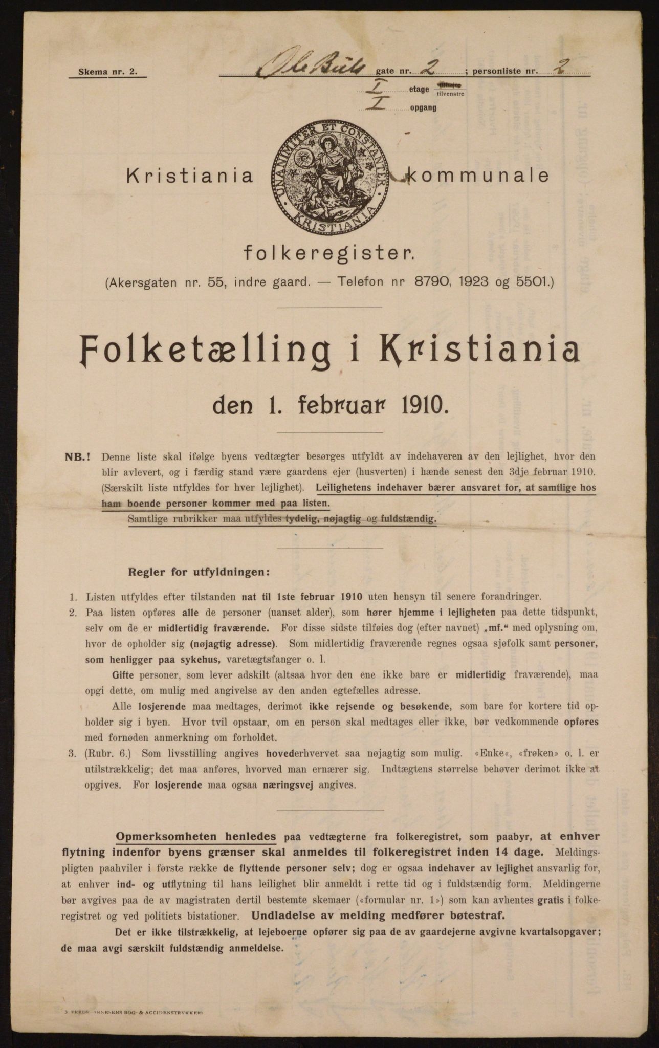 OBA, Kommunal folketelling 1.2.1910 for Kristiania, 1910, s. 72681