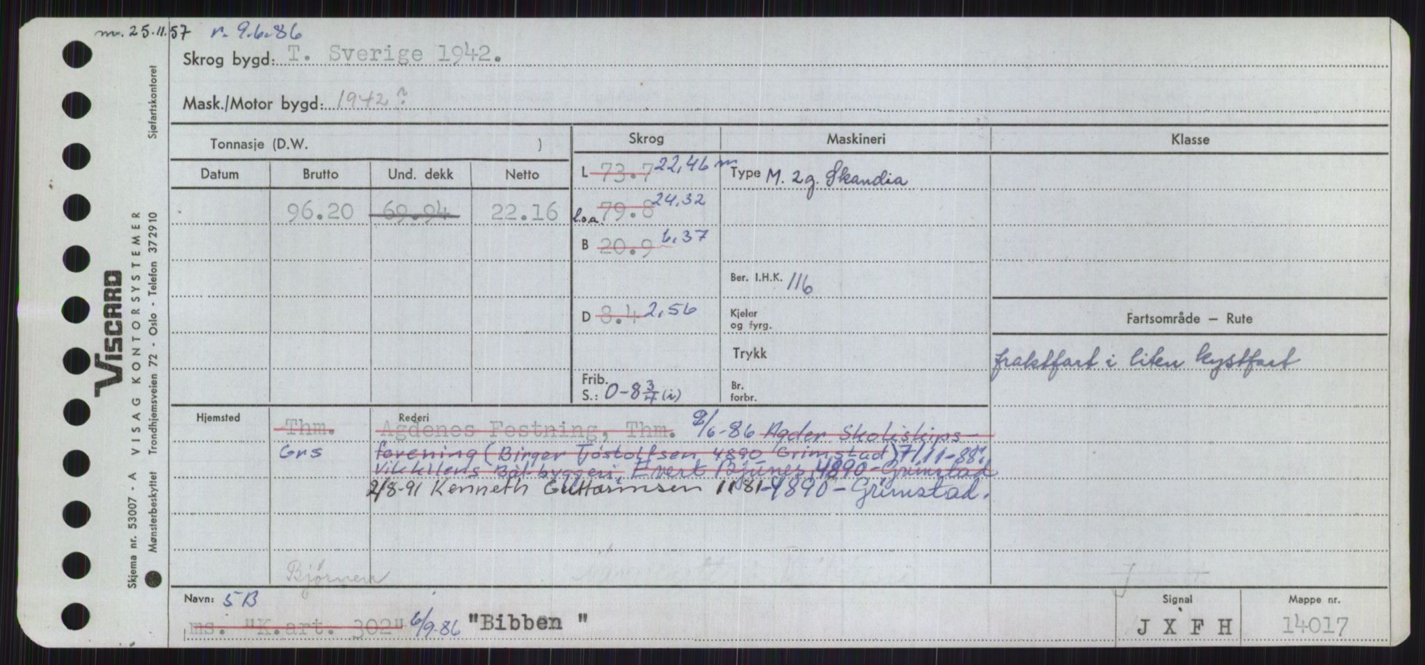 Sjøfartsdirektoratet med forløpere, Skipsmålingen, RA/S-1627/H/Ha/L0001/0001: Fartøy, A-Eig / Fartøy A-Bjøn, s. 901