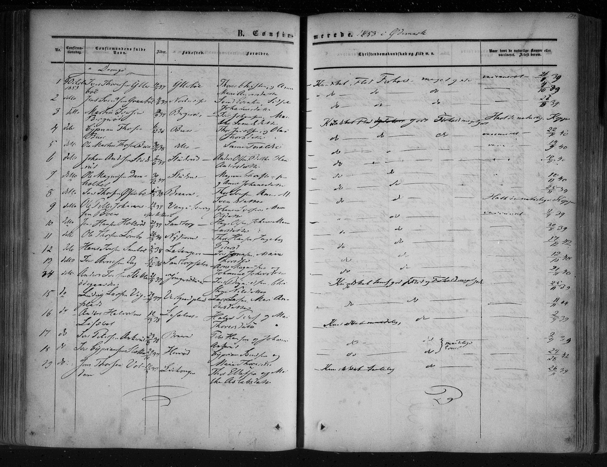 Aremark prestekontor Kirkebøker, AV/SAO-A-10899/F/Fc/L0003: Ministerialbok nr. III 3, 1850-1865, s. 139