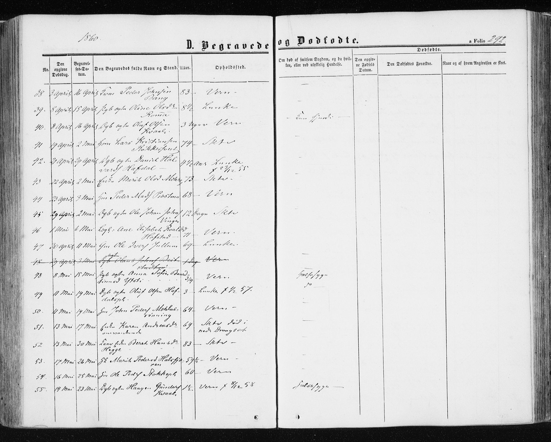 Ministerialprotokoller, klokkerbøker og fødselsregistre - Nord-Trøndelag, AV/SAT-A-1458/709/L0075: Ministerialbok nr. 709A15, 1859-1870, s. 292