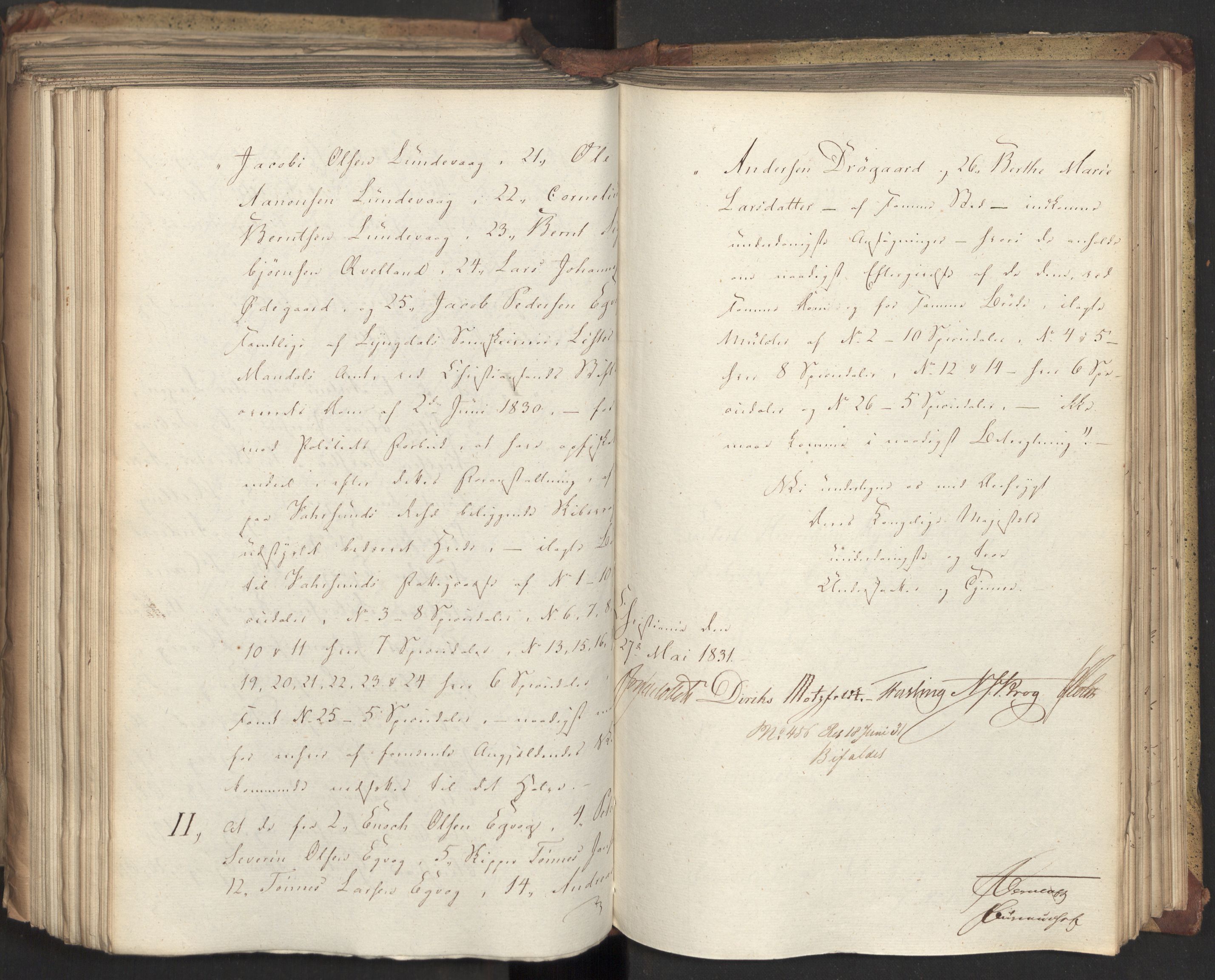 Statsrådsavdelingen i Stockholm, AV/RA-S-1003/D/Da/L0071: Regjeringsinnstillinger nr. 1222-1364, 1831, s. 440
