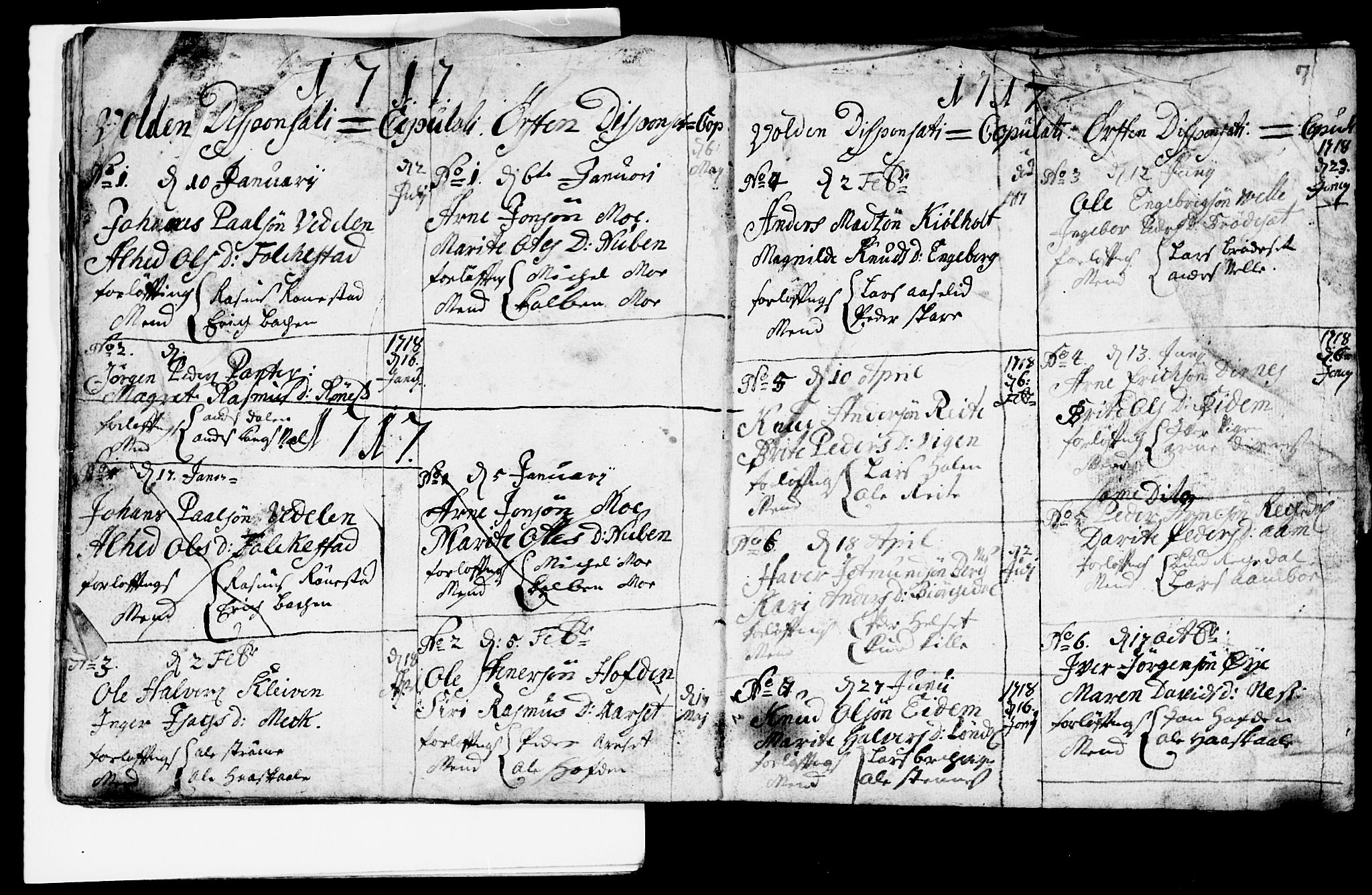 Ministerialprotokoller, klokkerbøker og fødselsregistre - Møre og Romsdal, AV/SAT-A-1454/511/L0134: Ministerialbok nr. 511A01, 1713-1720, s. 7