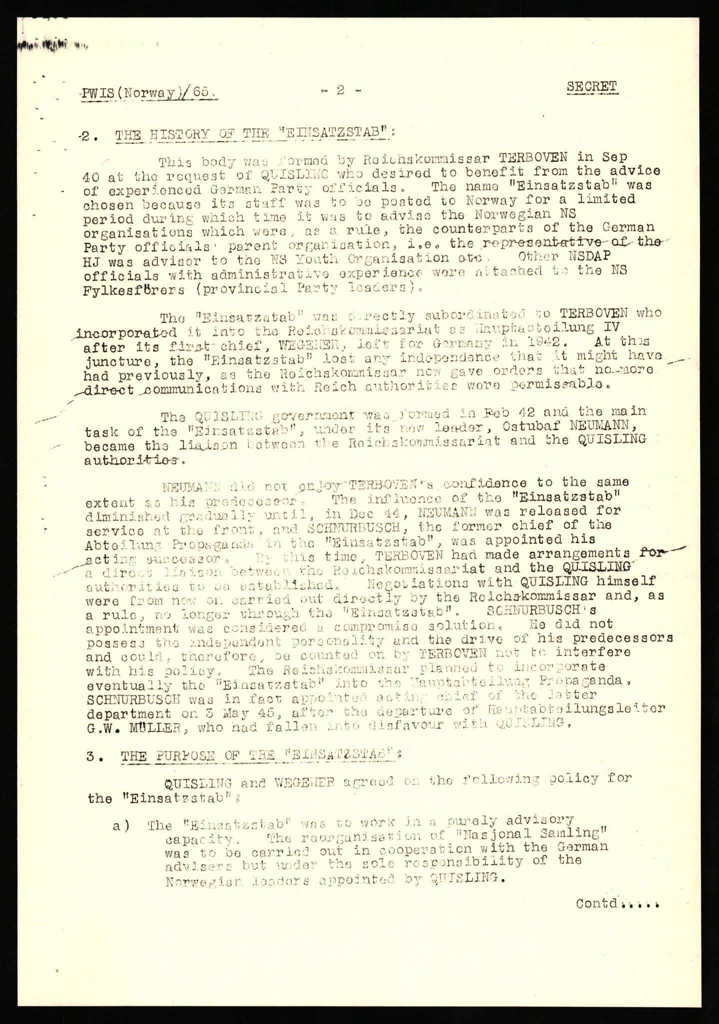 Forsvaret, Forsvarets overkommando II, AV/RA-RAFA-3915/D/Db/L0030: CI Questionaires. Tyske okkupasjonsstyrker i Norge. Tyskere., 1945-1946, s. 122