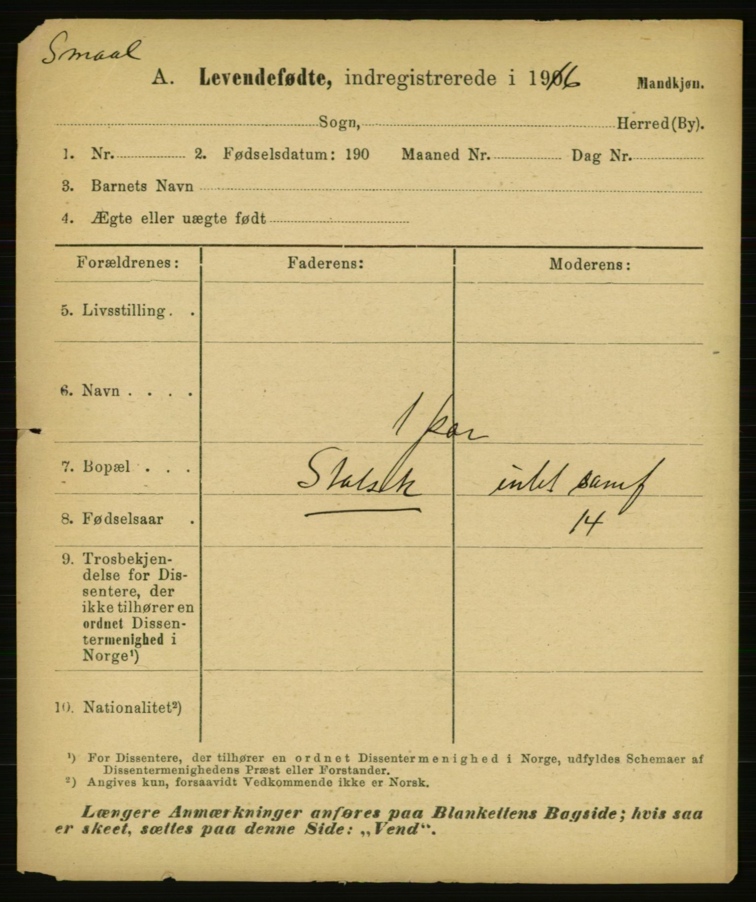 Statistisk sentralbyrå, Sosiodemografiske emner, Befolkning, AV/RA-S-2228/E/L0014: Fødte, gifte, døde dissentere., 1916, s. 1715