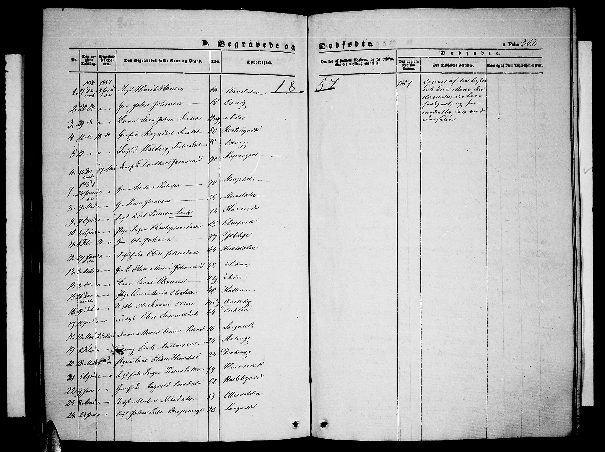 Lyngen sokneprestembete, AV/SATØ-S-1289/H/He/Heb/L0002klokker: Klokkerbok nr. 2, 1839-1860, s. 302