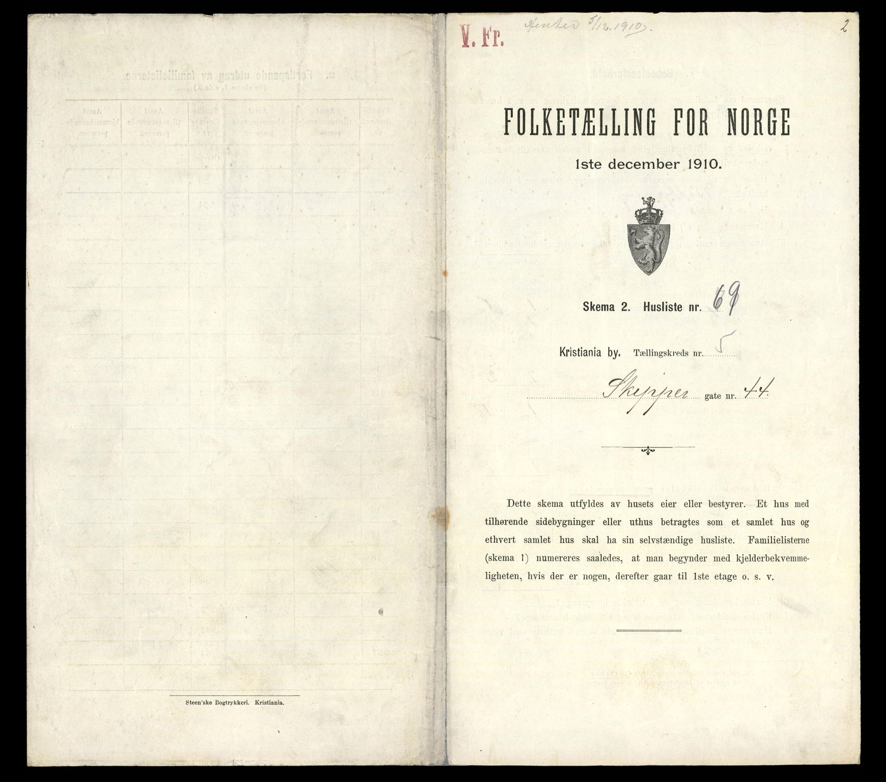 RA, Folketelling 1910 for 0301 Kristiania kjøpstad, 1910, s. 91739