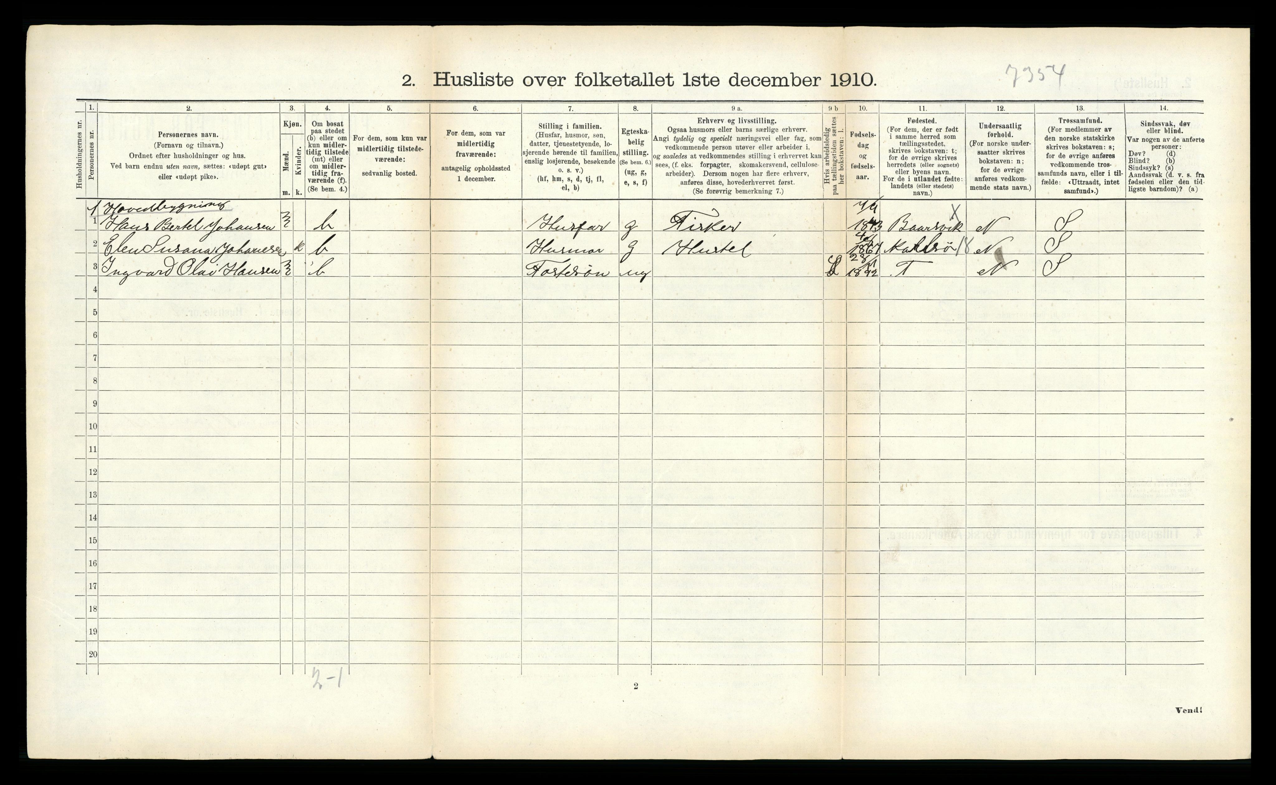 RA, Folketelling 1910 for 1934 Tromsøysund herred, 1910, s. 1028