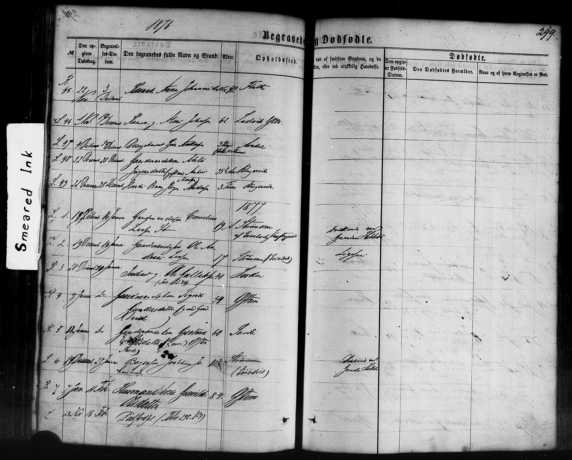 Lavik sokneprestembete, AV/SAB-A-80901: Ministerialbok nr. A 4, 1864-1881, s. 299